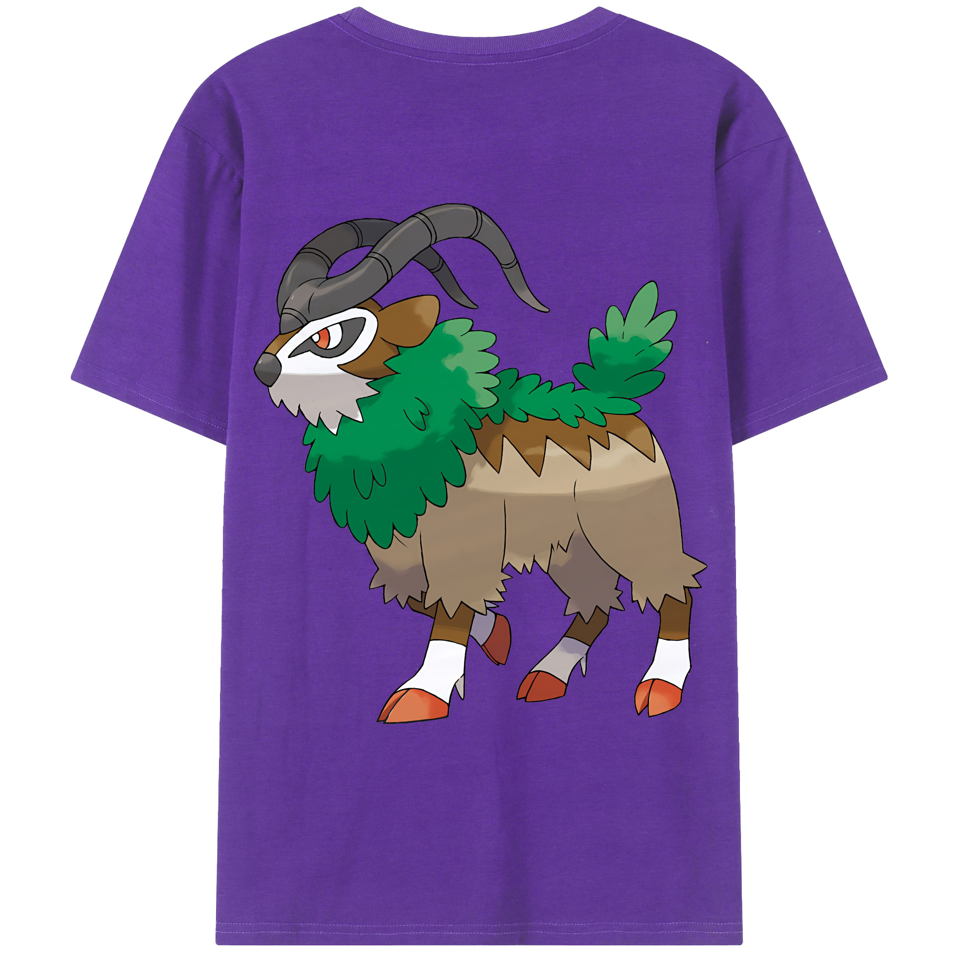 （画像用） ポケットモンスター Pokémon 綿100％ メンズ半袖Tシャツ（バックプリント） 通気性