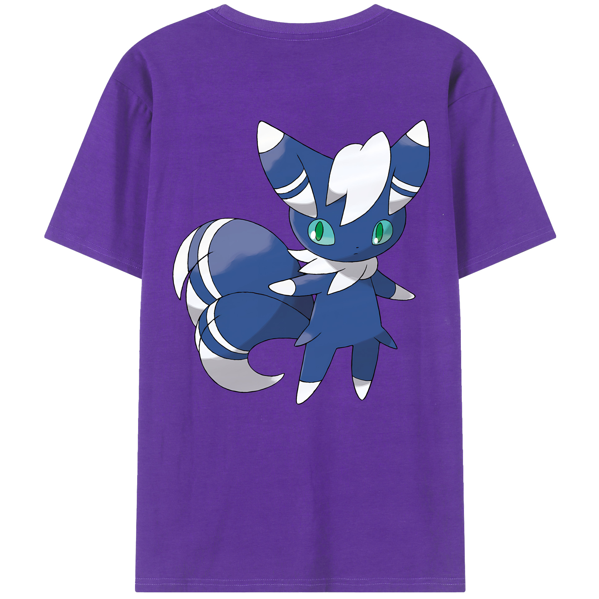 （画像用） ポケットモンスター Pokémon 綿100％ メンズ半袖Tシャツ（バックプリント） 通気性