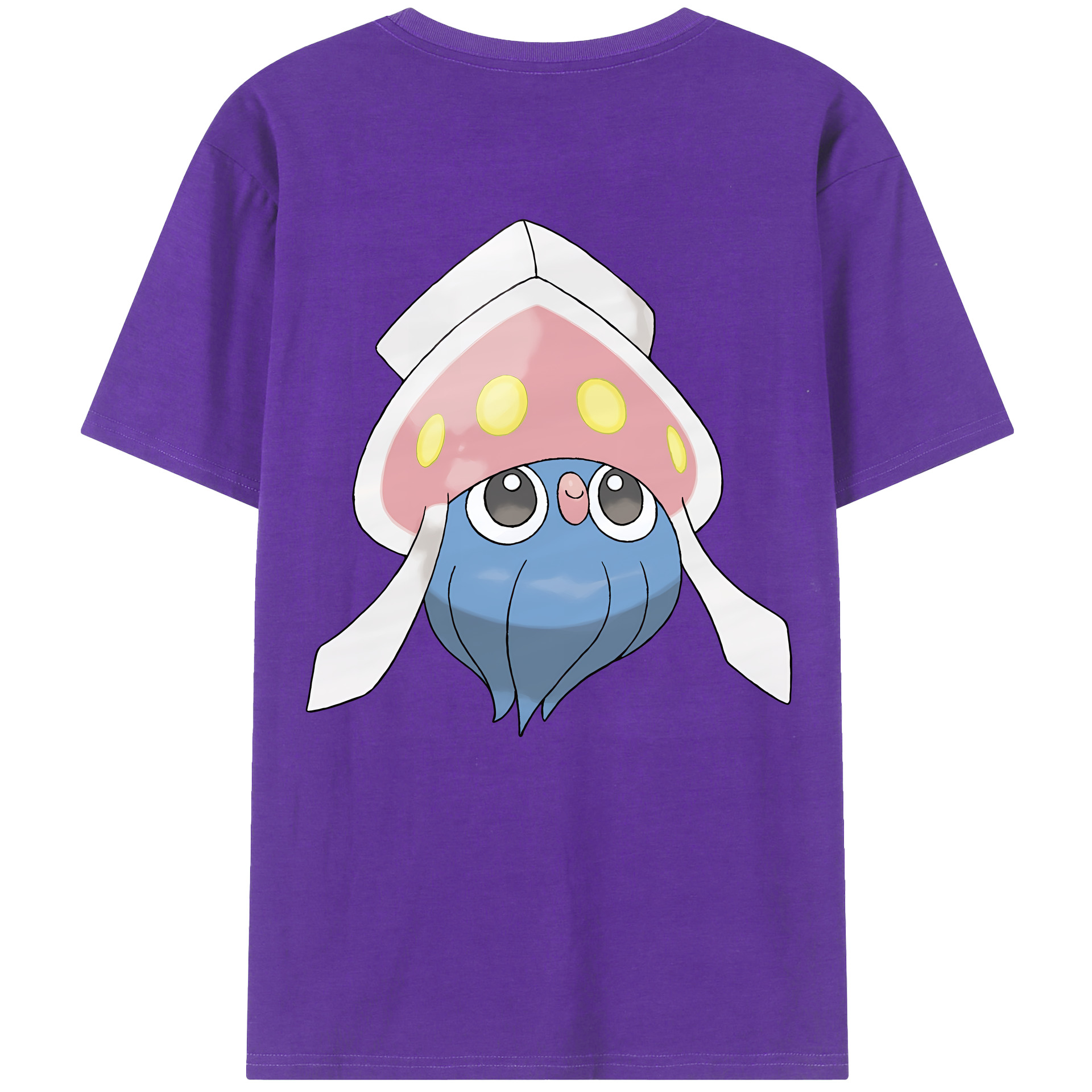 （画像用） ポケットモンスター Pokémon 綿100％ メンズ半袖Tシャツ（バックプリント） 通気性
