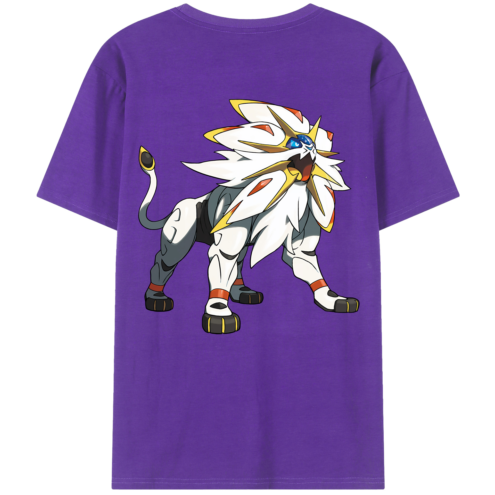 （画像用） ポケットモンスター Pokémon 綿100％ メンズ半袖Tシャツ（バックプリント） 通気性