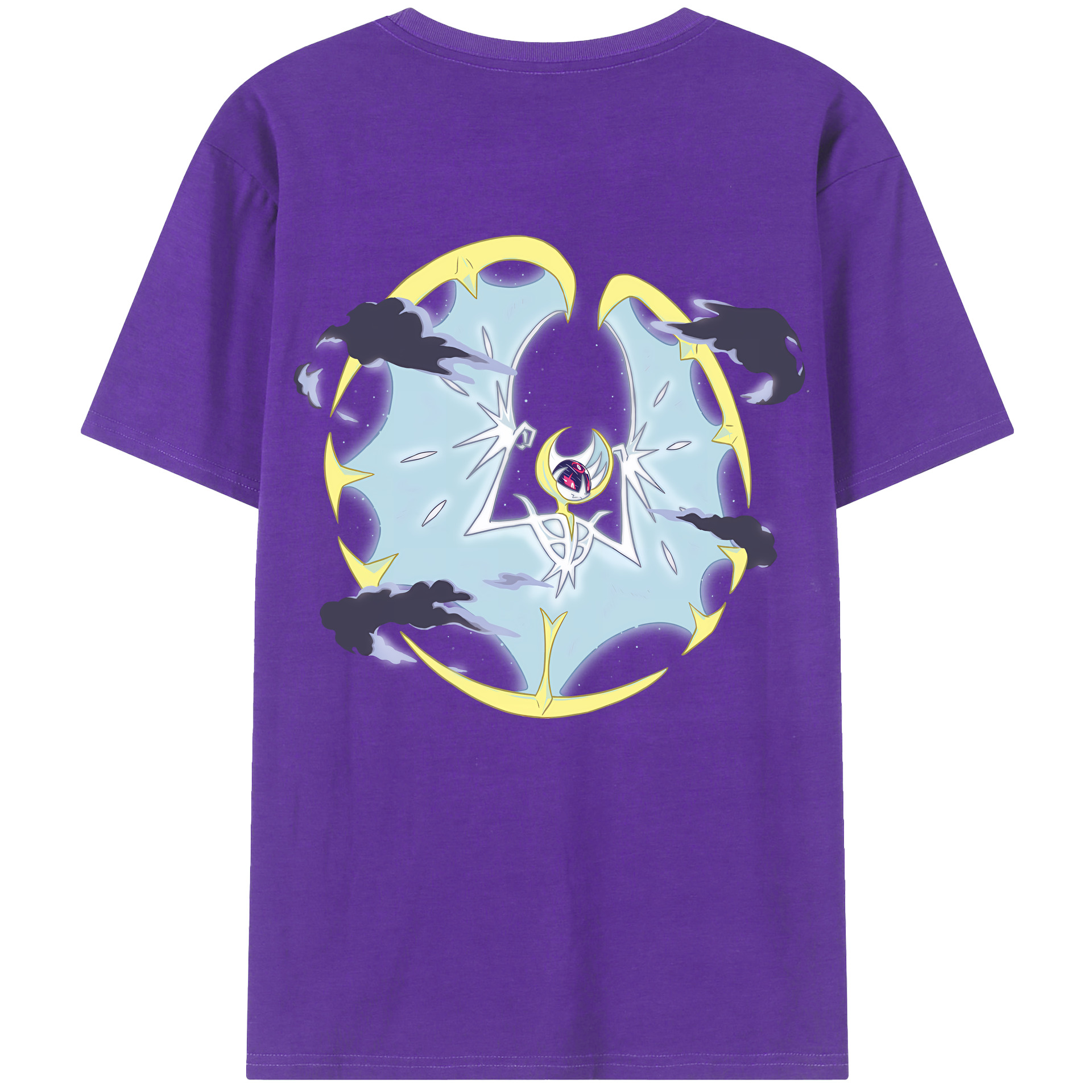 （画像用） ポケットモンスター Pokémon 綿100％ メンズ半袖Tシャツ（バックプリント） 通気性