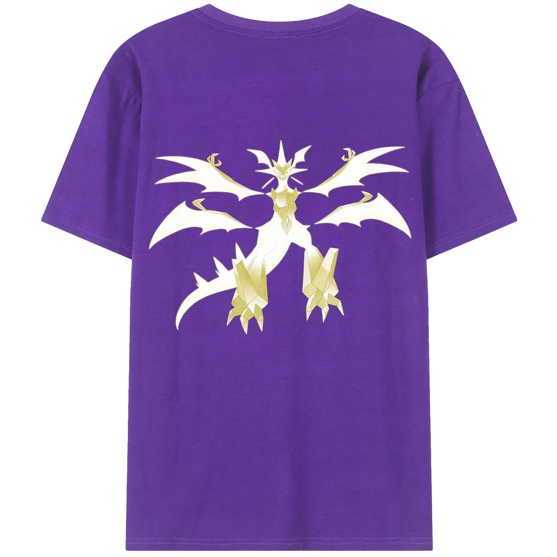 （画像用） ポケットモンスター Pokémon 綿100％ メンズ半袖Tシャツ（バックプリント） 通気性