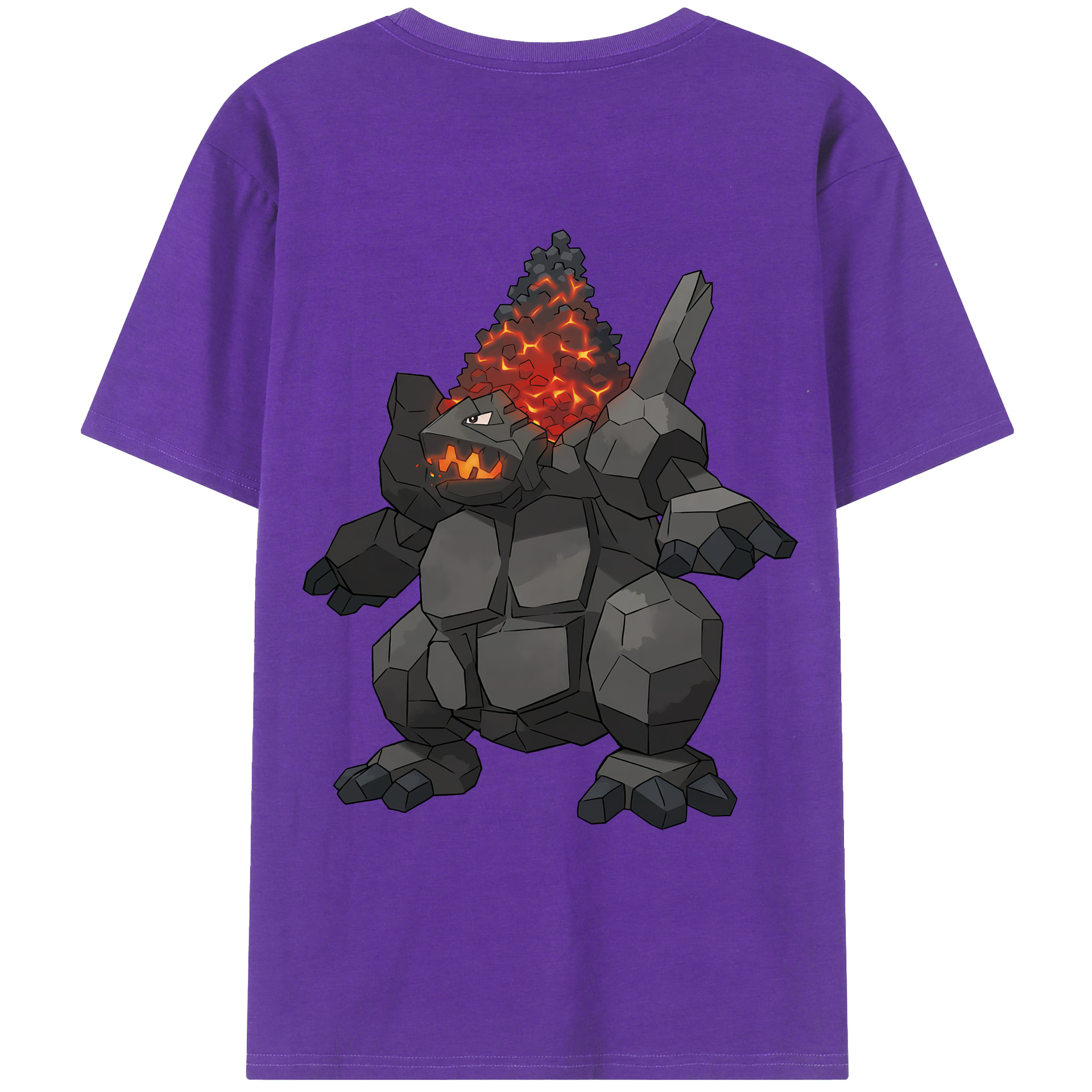 （画像用） ポケットモンスター Pokémon 綿100％ メンズ半袖Tシャツ（バックプリント） 通気性