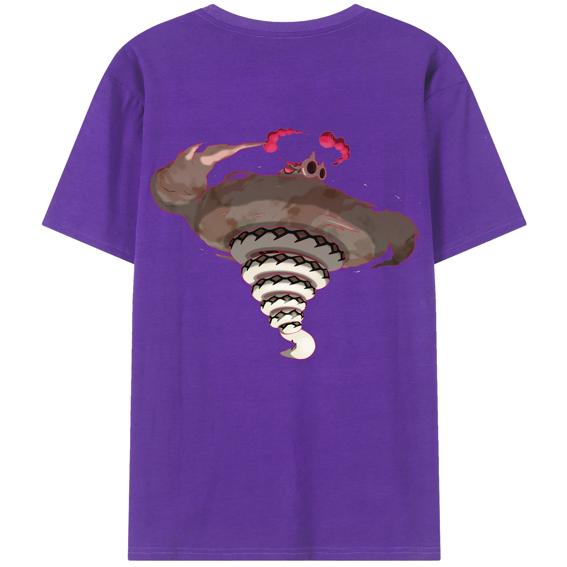 （画像用） ポケットモンスター Pokémon 綿100％ メンズ半袖Tシャツ（バックプリント） 通気性