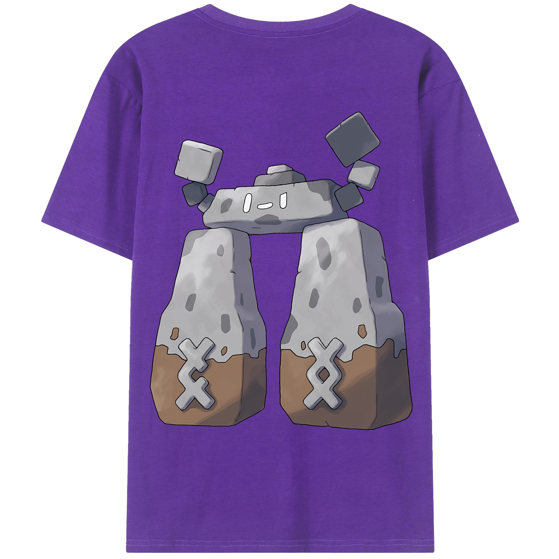 （画像用） ポケットモンスター Pokémon 綿100％ メンズ半袖Tシャツ（バックプリント） 通気性