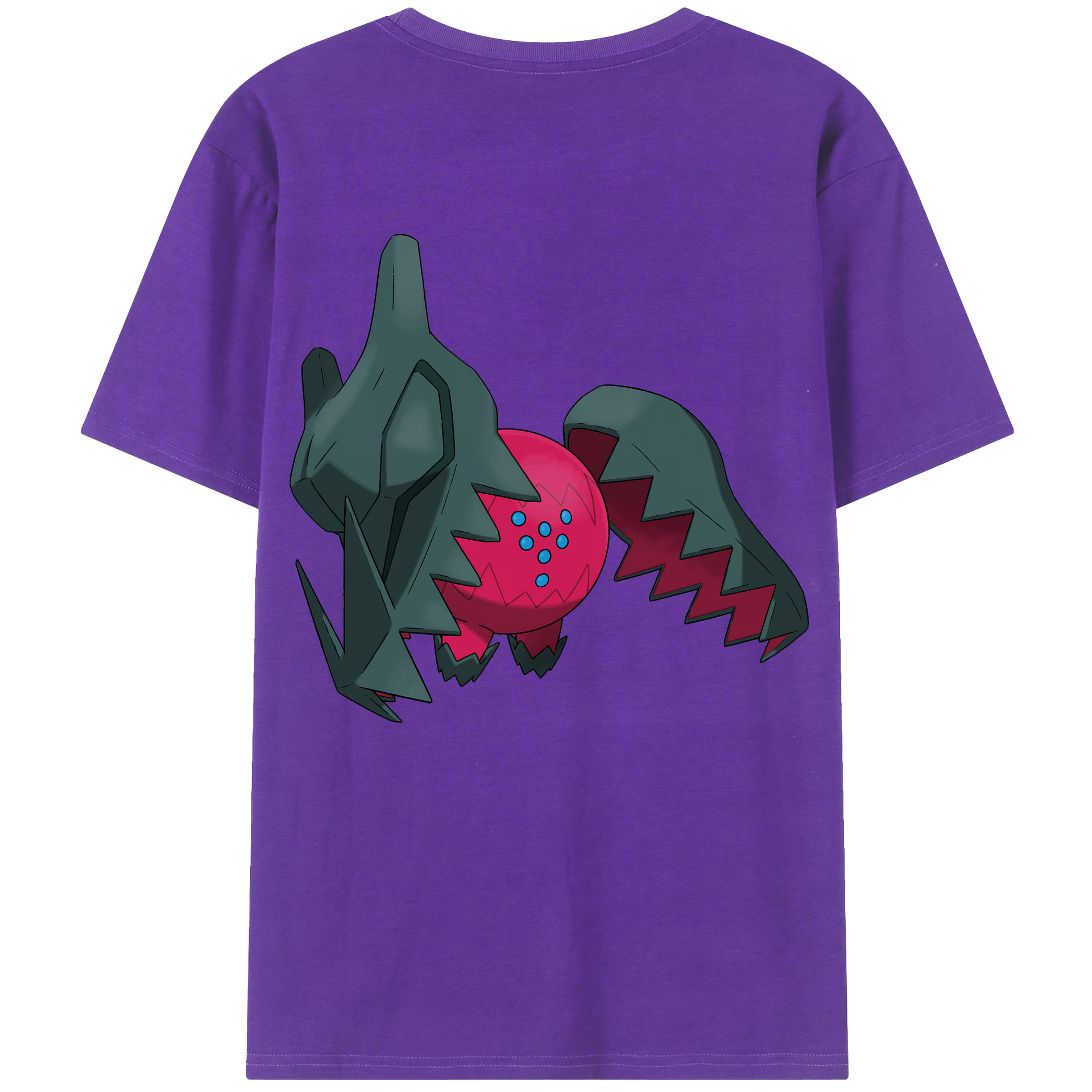 （画像用） ポケットモンスター Pokémon 綿100％ メンズ半袖Tシャツ（バックプリント） 通気性