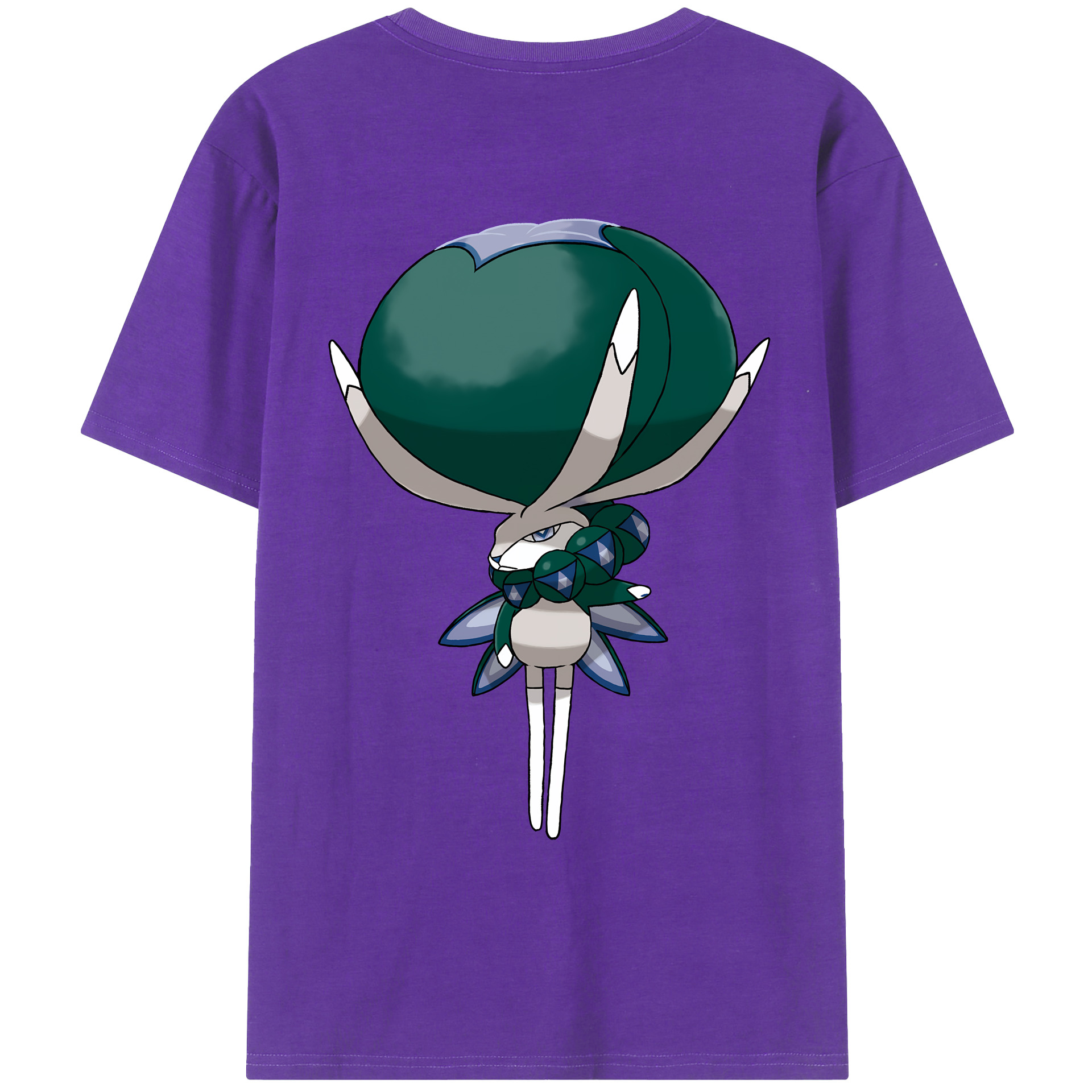 （画像用） ポケットモンスター Pokémon 綿100％ メンズ半袖Tシャツ（バックプリント） 通気性