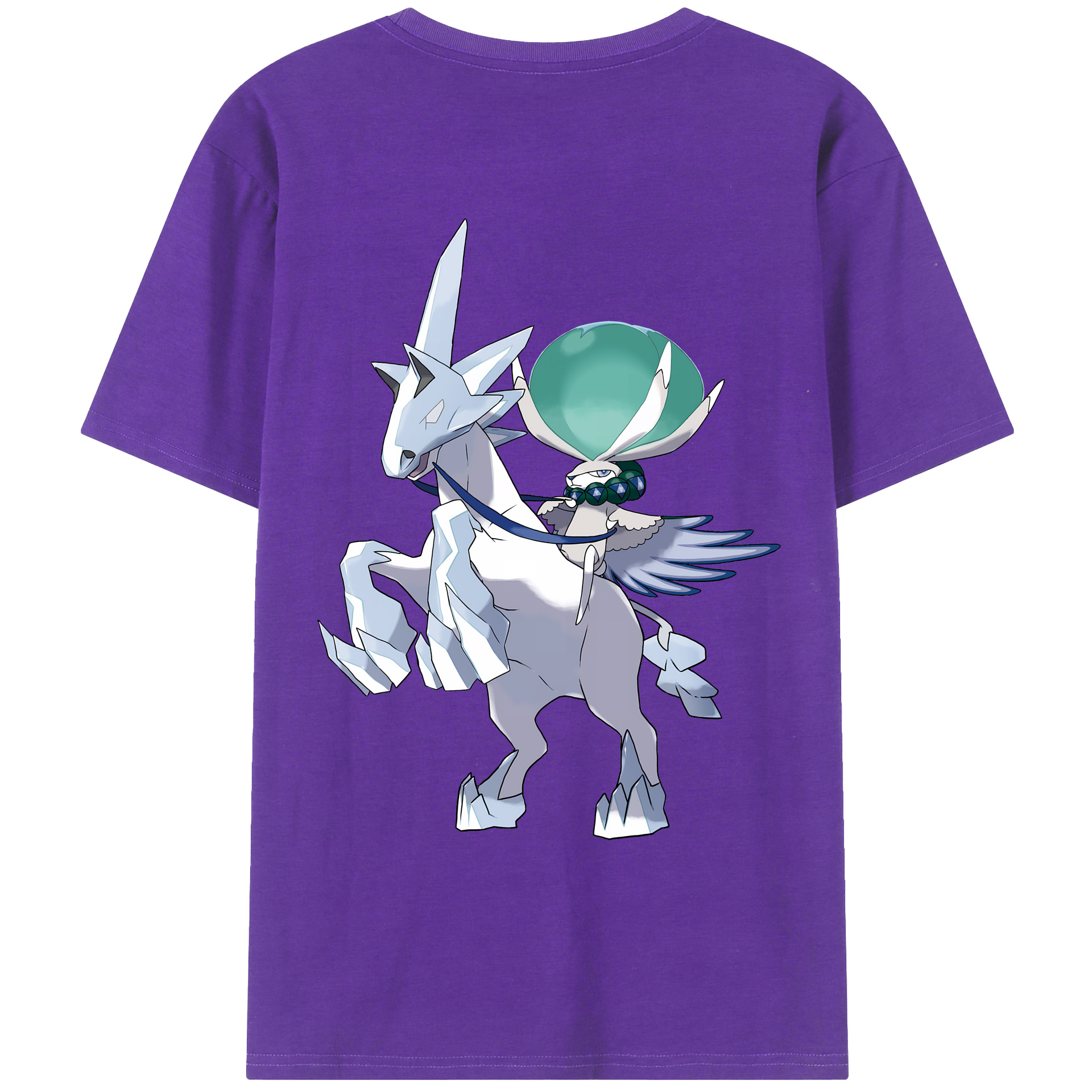 （画像用） ポケットモンスター Pokémon 綿100％ メンズ半袖Tシャツ（バックプリント） 通気性