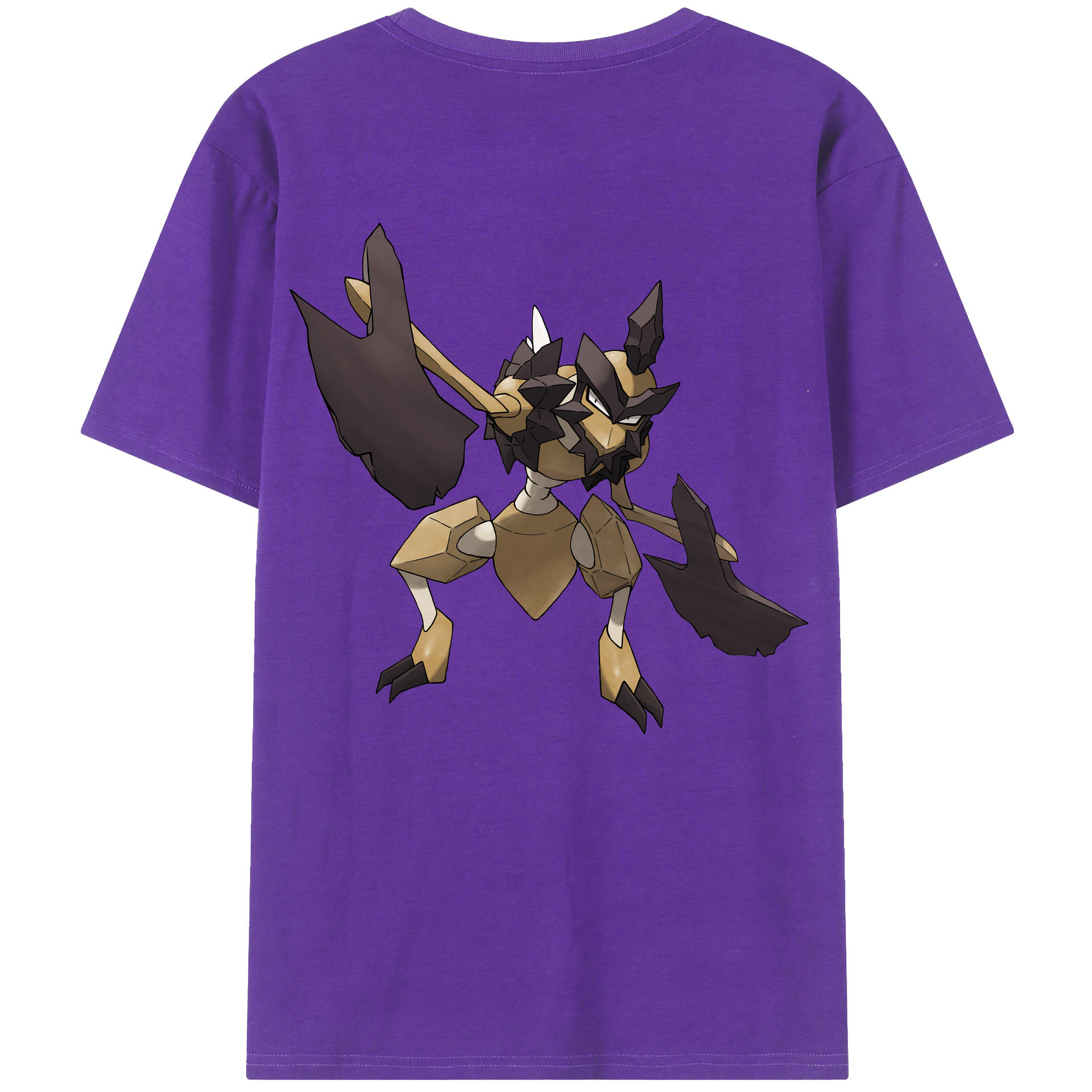 （画像用） ポケットモンスター Pokémon 綿100％ メンズ半袖Tシャツ（バックプリント） 通気性