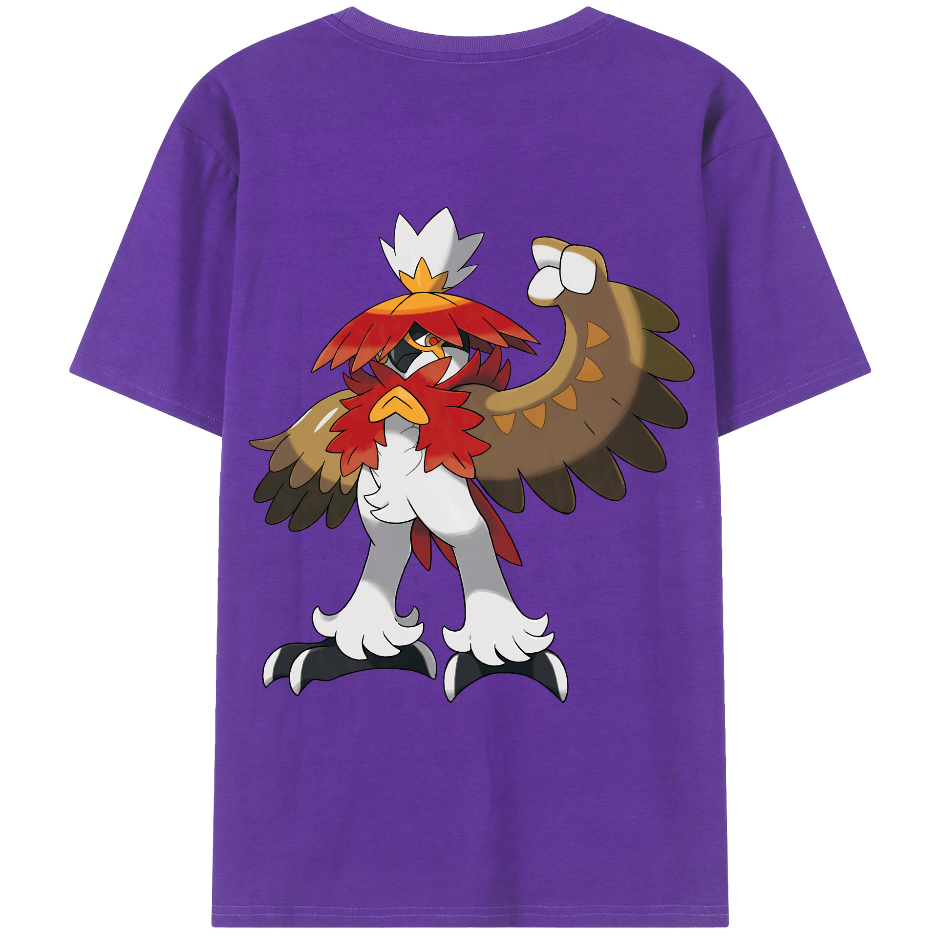 （画像用） ポケットモンスター Pokémon 綿100％ メンズ半袖Tシャツ（バックプリント） 通気性