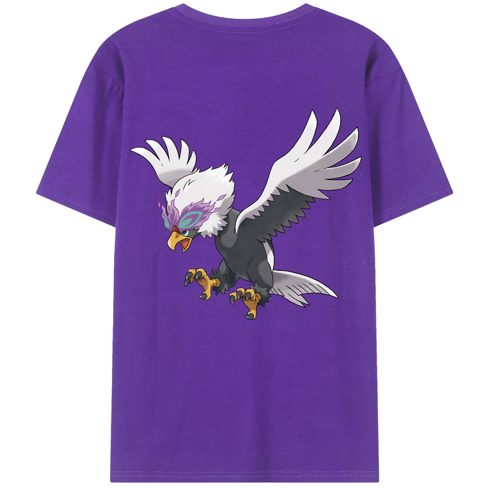 （画像用） ポケットモンスター Pokémon 綿100％ メンズ半袖Tシャツ（バックプリント） 通気性