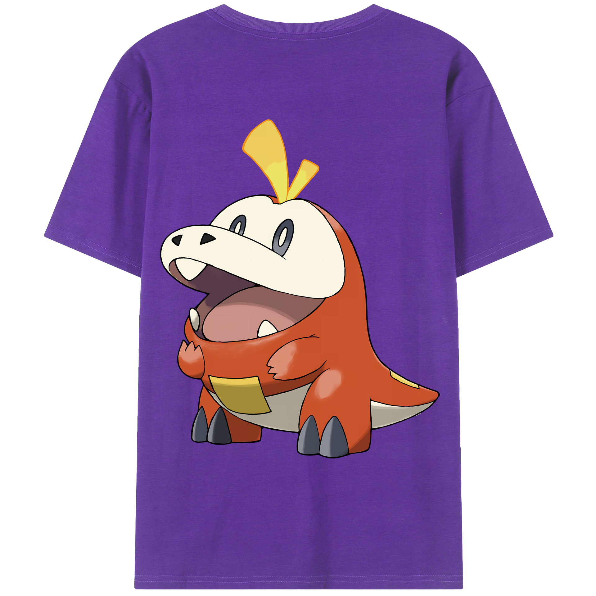 （画像用） ポケットモンスター Pokémon 綿100％ メンズ半袖Tシャツ（バックプリント） 通気性