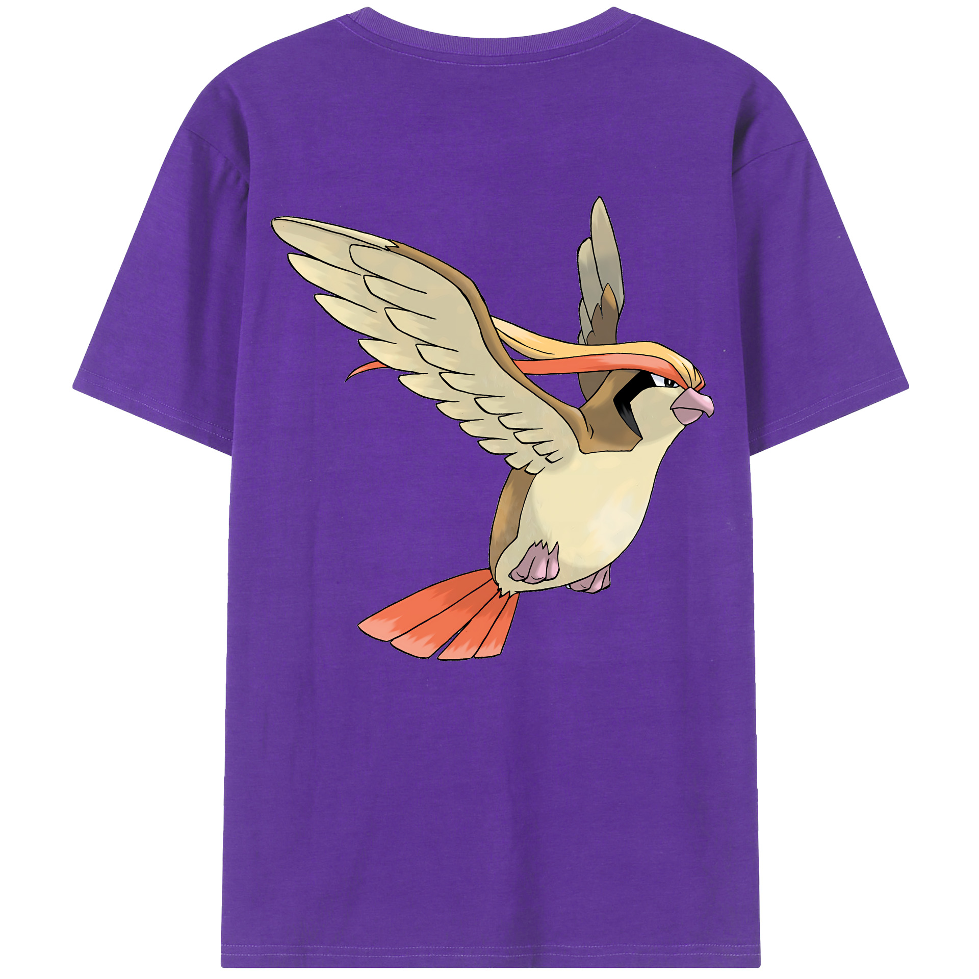 （画像用） ポケットモンスター Pokémon 綿100％ メンズ半袖Tシャツ（バックプリント） 通気性