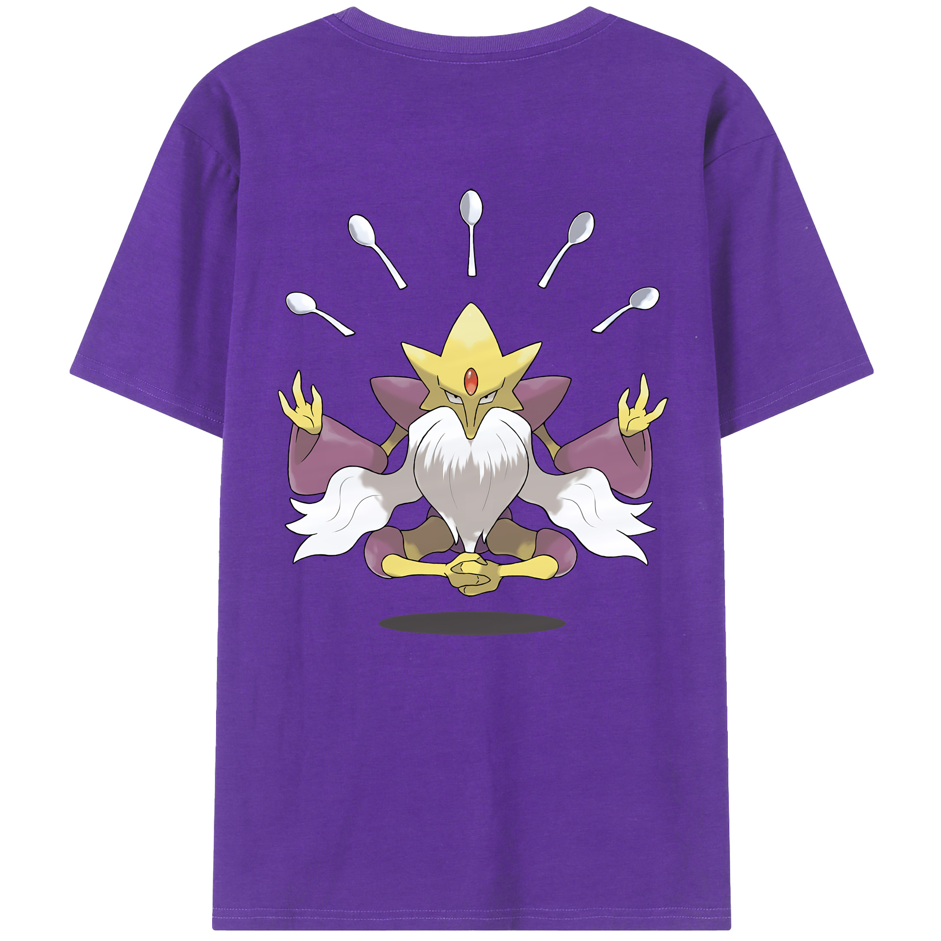 （画像用） ポケットモンスター Pokémon 綿100％ メンズ半袖Tシャツ（バックプリント） 通気性