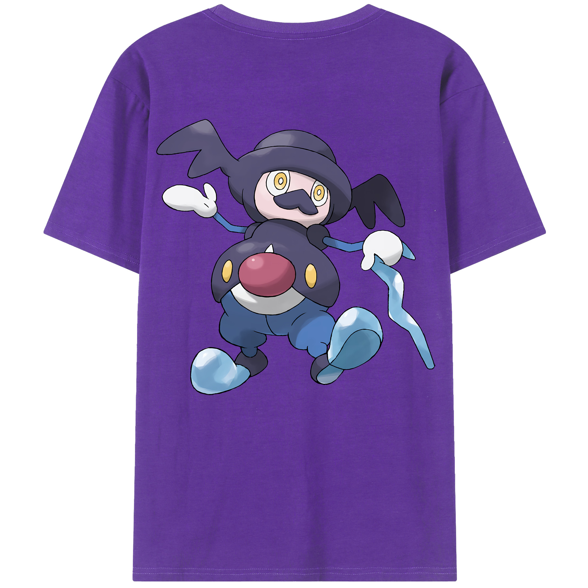 （画像用） ポケットモンスター Pokémon 綿100％ メンズ半袖Tシャツ（バックプリント） 通気性