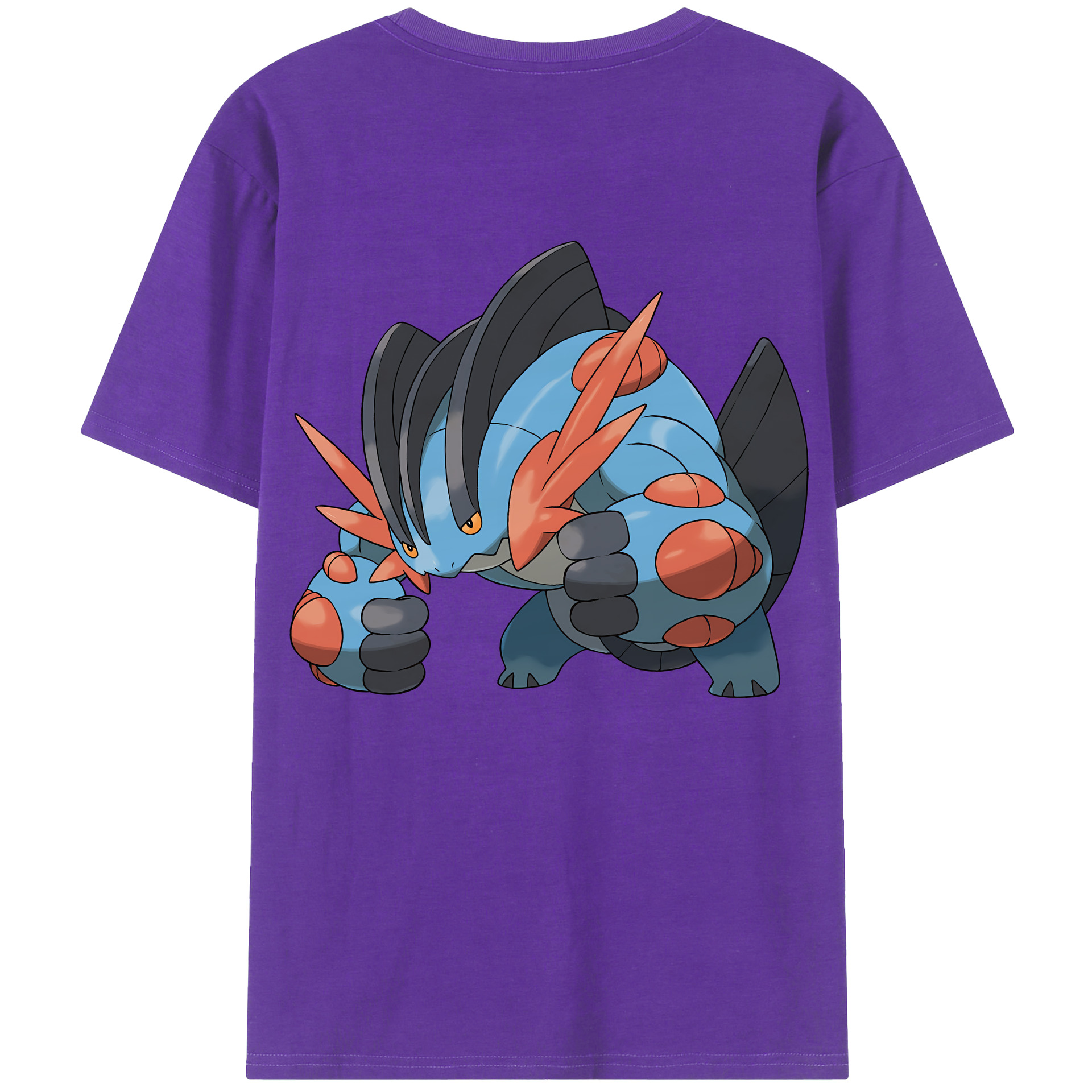 （画像用） ポケットモンスター Pokémon 綿100％ メンズ半袖Tシャツ（バックプリント） 通気性