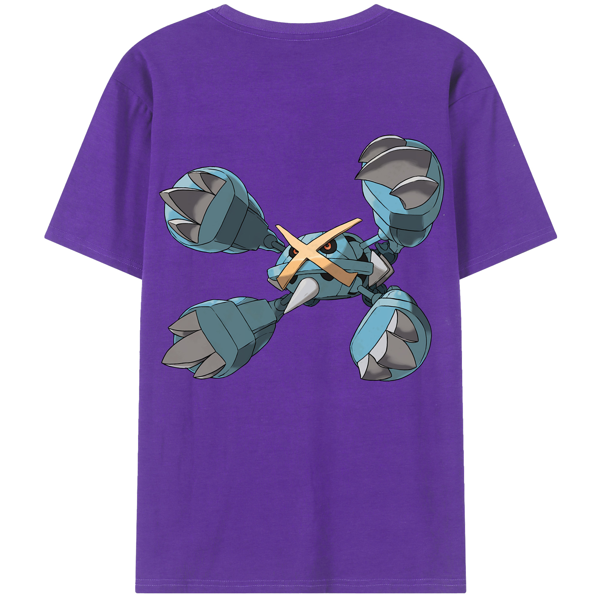 （画像用） ポケットモンスター Pokémon 綿100％ メンズ半袖Tシャツ（バックプリント） 通気性