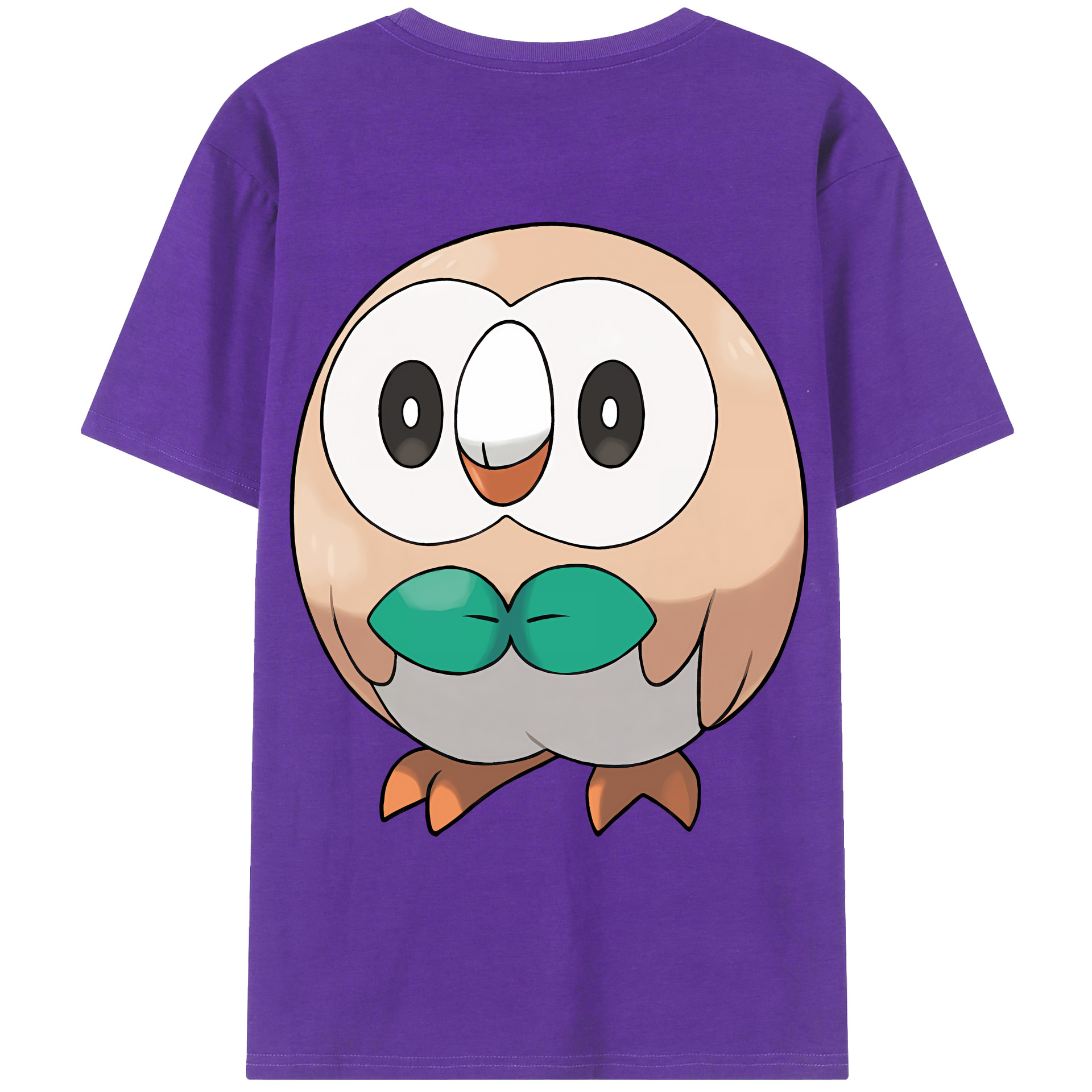 （画像用） ポケットモンスター Pokémon 綿100％ メンズ半袖Tシャツ（バックプリント） 通気性