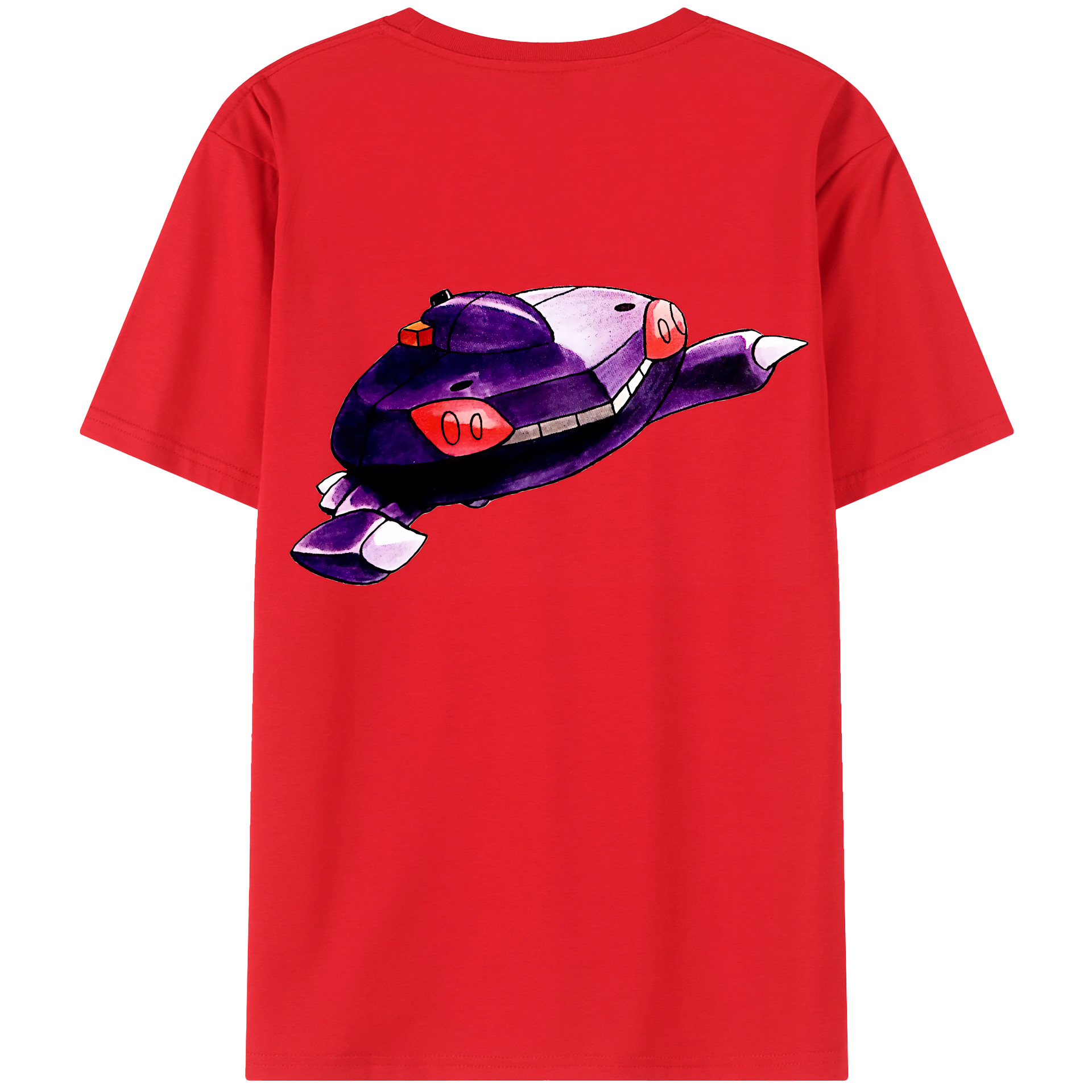 （画像用） ポケットモンスター Pokémon 綿100％ メンズ半袖Tシャツ（バックプリント） 通気性