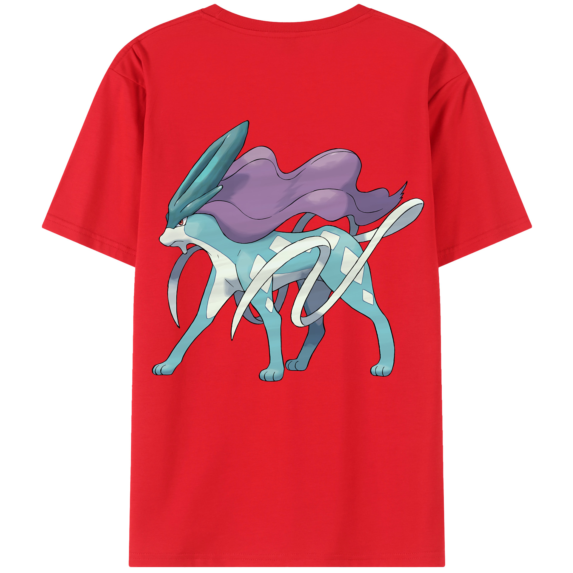 （画像用） ポケットモンスター Pokémon 綿100％ メンズ半袖Tシャツ（バックプリント） 通気性