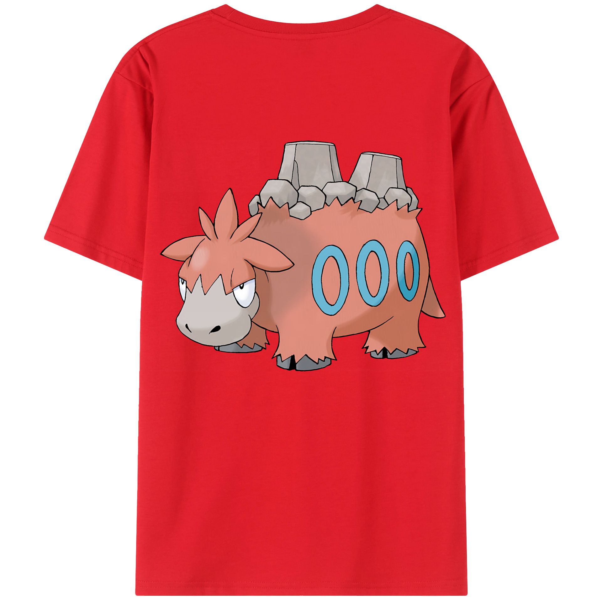（画像用） ポケットモンスター Pokémon 綿100％ メンズ半袖Tシャツ（バックプリント） 通気性
