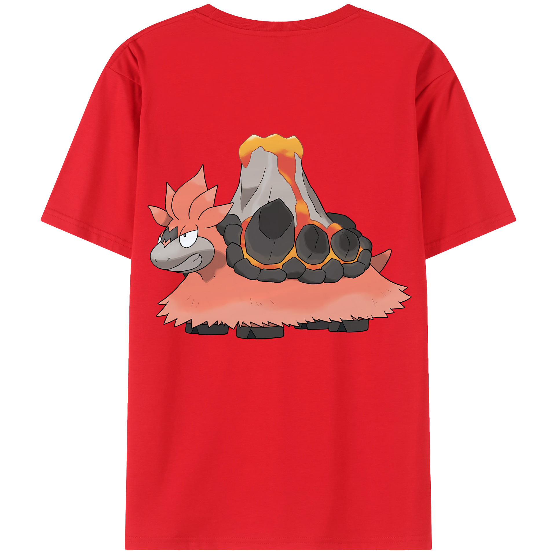 （画像用） ポケットモンスター Pokémon 綿100％ メンズ半袖Tシャツ（バックプリント） 通気性