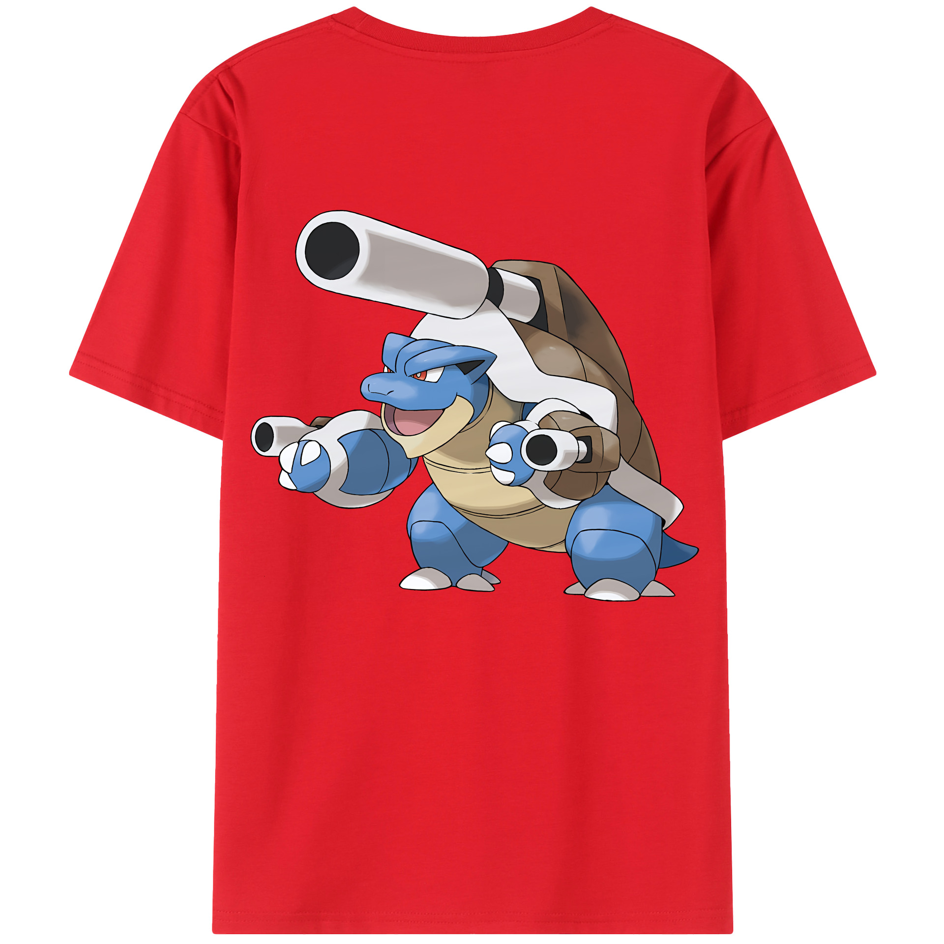 （画像用） ポケットモンスター Pokémon 綿100％ メンズ半袖Tシャツ（バックプリント） 通気性