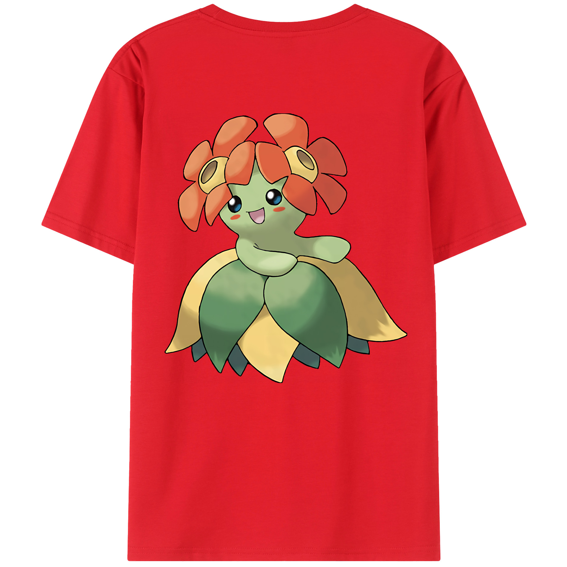 （画像用） ポケットモンスター Pokémon 綿100％ メンズ半袖Tシャツ（バックプリント） 通気性