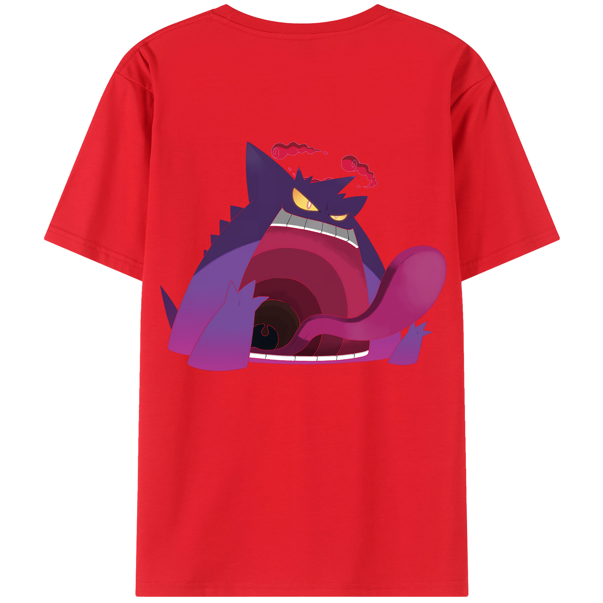 （画像用） ポケットモンスター Pokémon 綿100％ メンズ半袖Tシャツ（バックプリント） 通気性