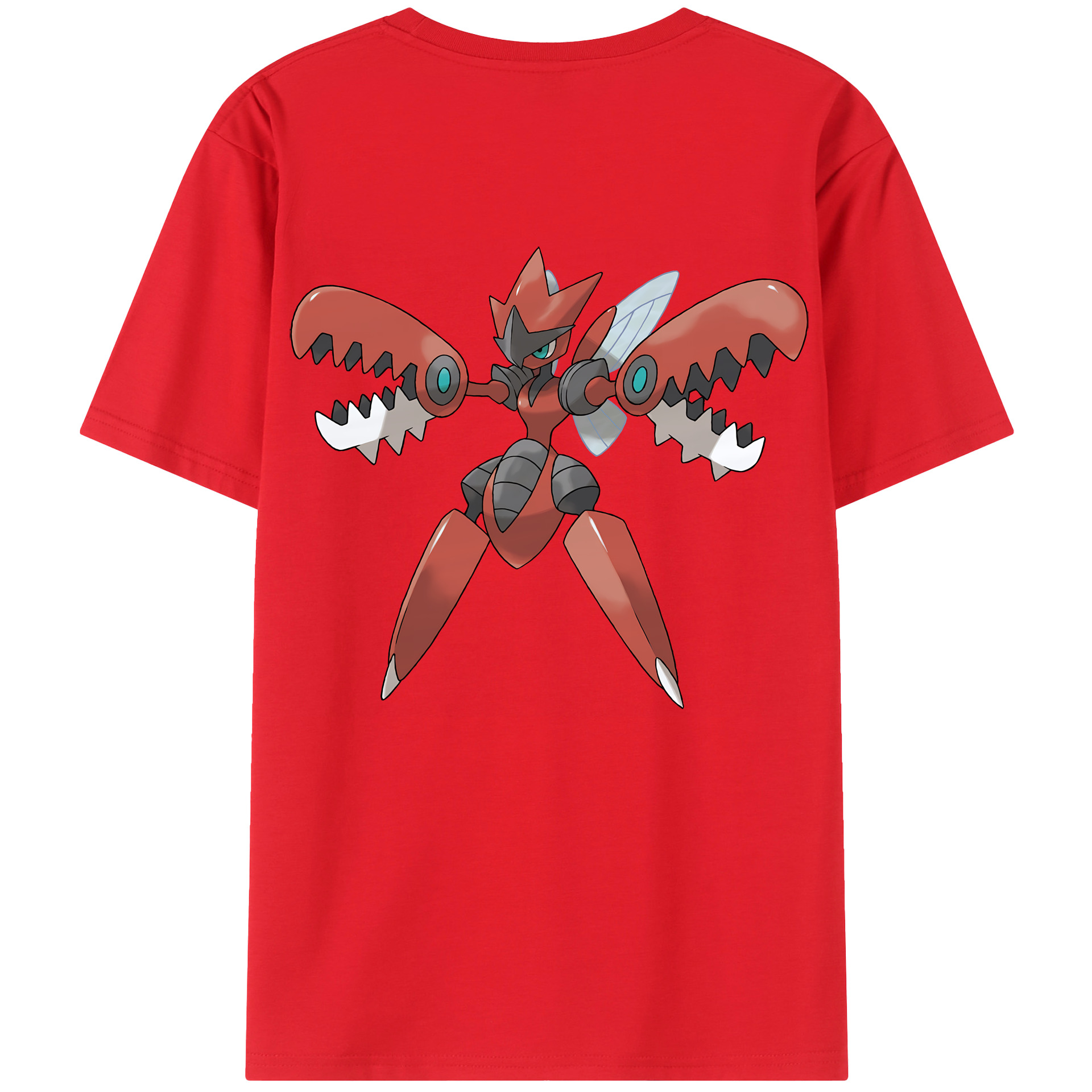 （画像用） ポケットモンスター Pokémon 綿100％ メンズ半袖Tシャツ（バックプリント） 通気性