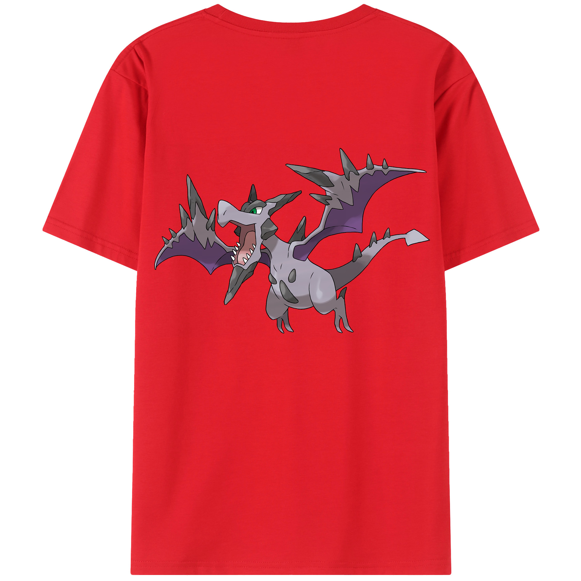 （画像用） ポケットモンスター Pokémon 綿100％ メンズ半袖Tシャツ（バックプリント） 通気性