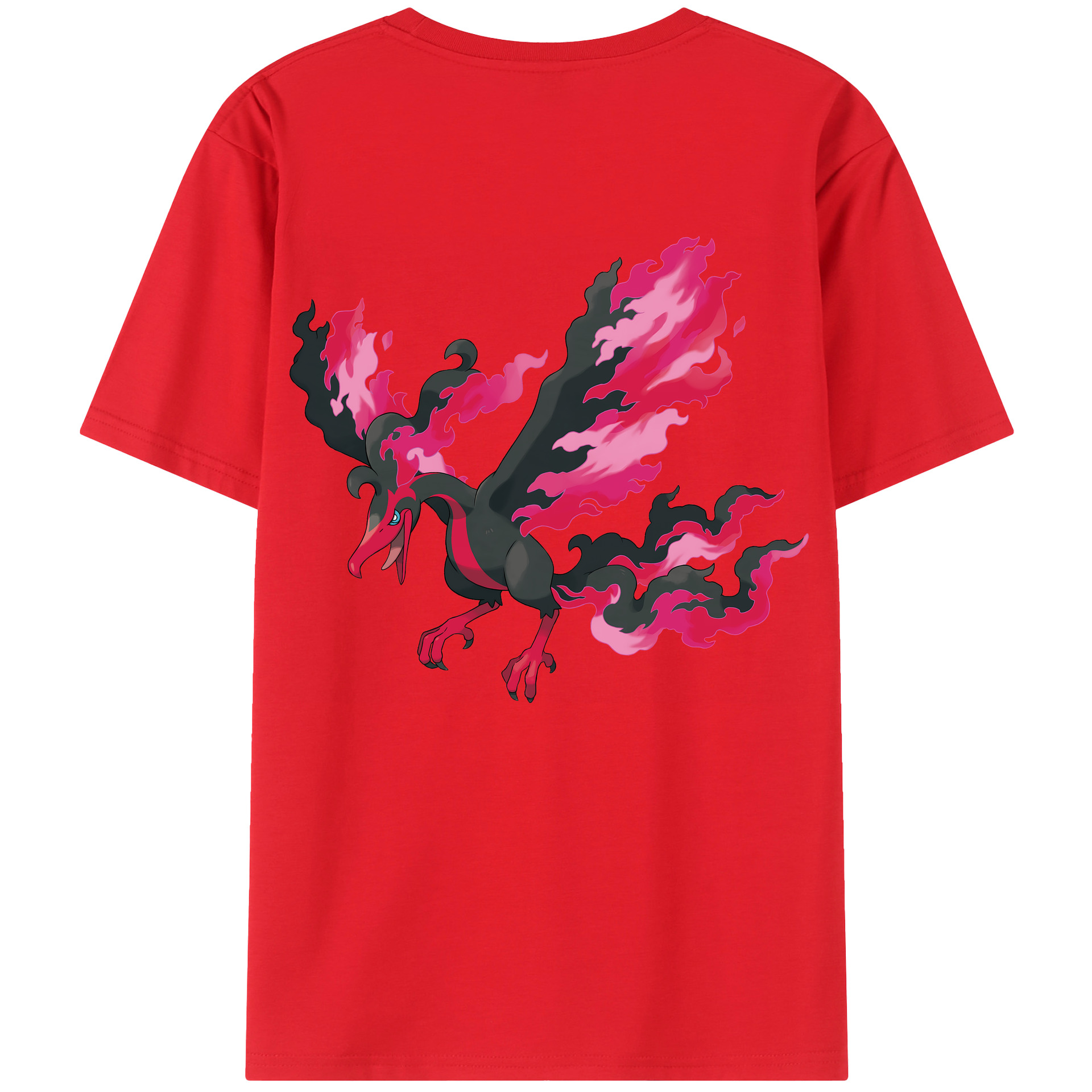 （画像用） ポケットモンスター Pokémon 綿100％ メンズ半袖Tシャツ（バックプリント） 通気性