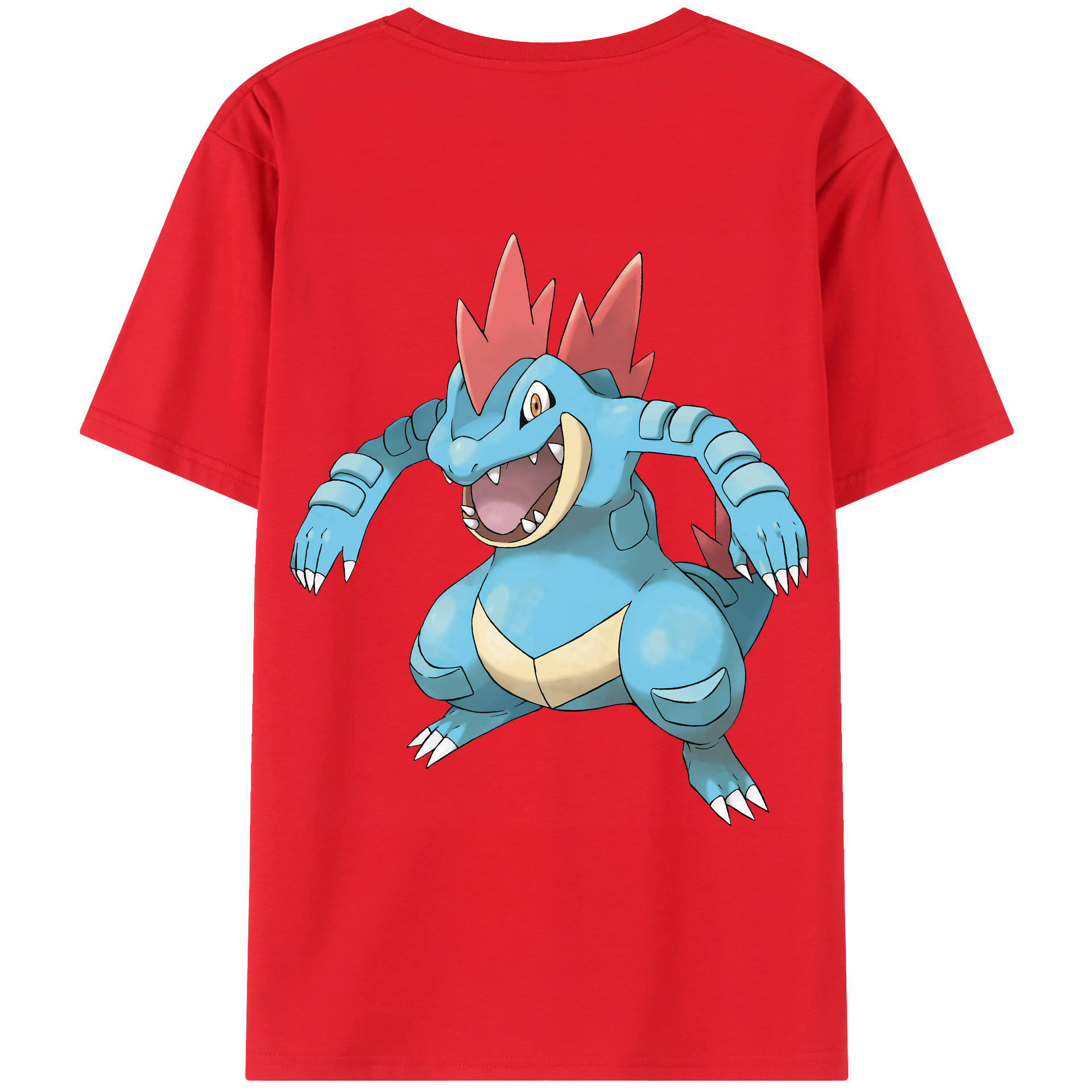 （画像用） ポケットモンスター Pokémon 綿100％ メンズ半袖Tシャツ（バックプリント） 通気性