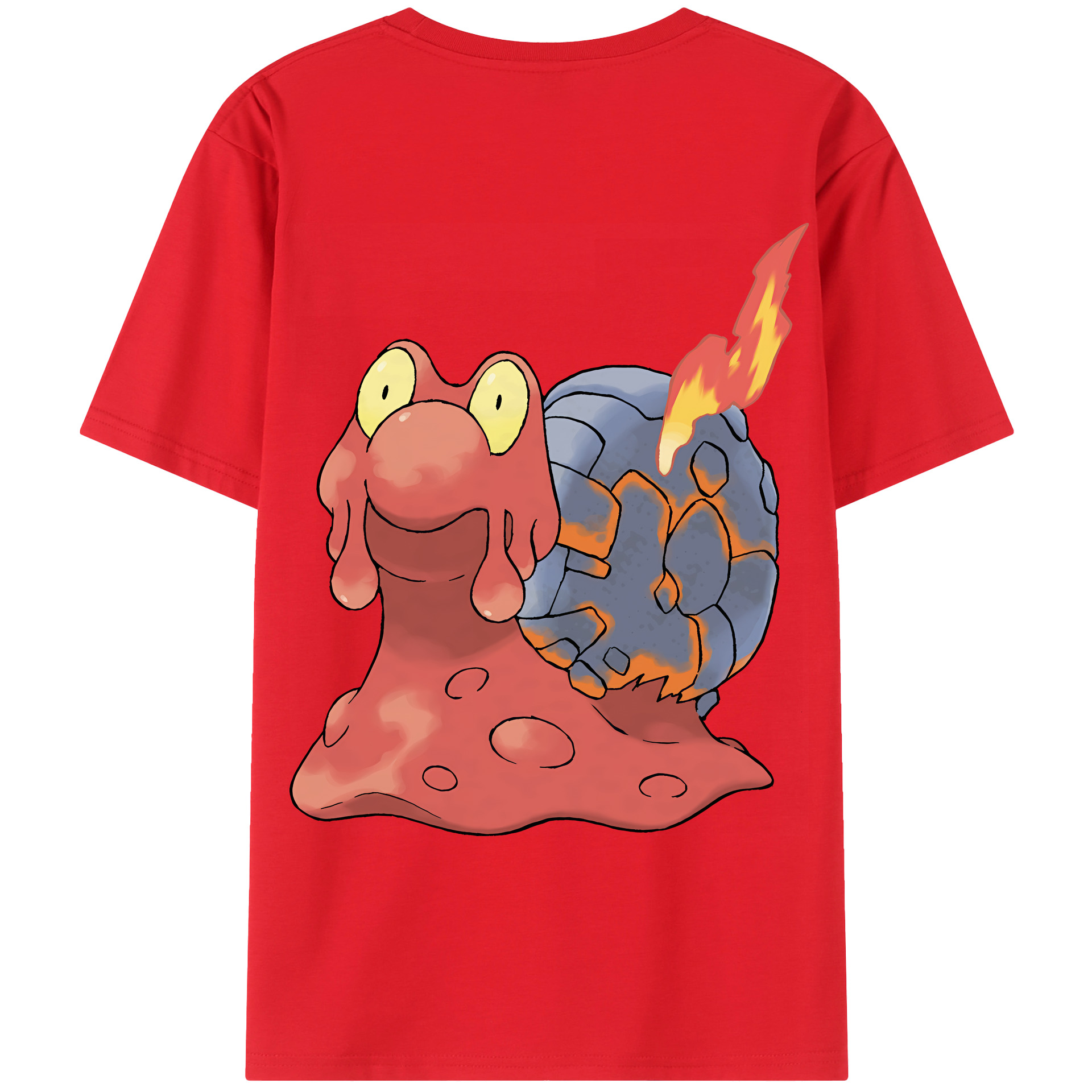 （画像用） ポケットモンスター Pokémon 綿100％ メンズ半袖Tシャツ（バックプリント） 通気性