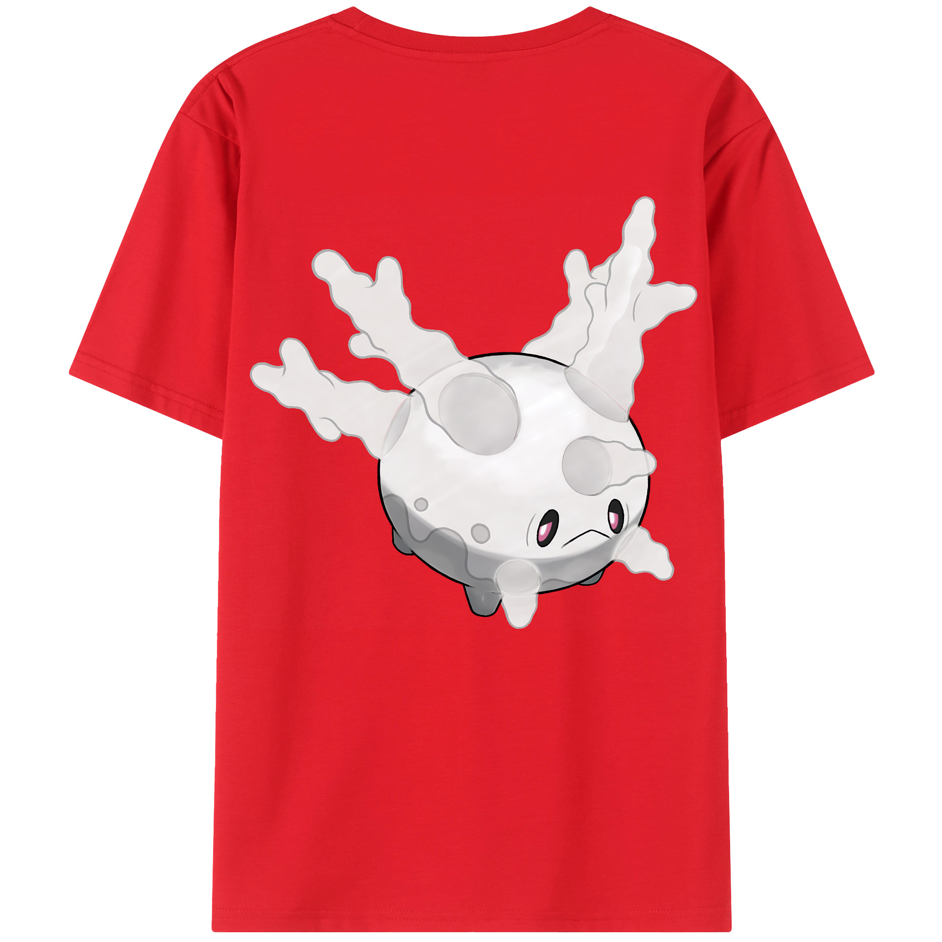（画像用） ポケットモンスター Pokémon 綿100％ メンズ半袖Tシャツ（バックプリント） 通気性