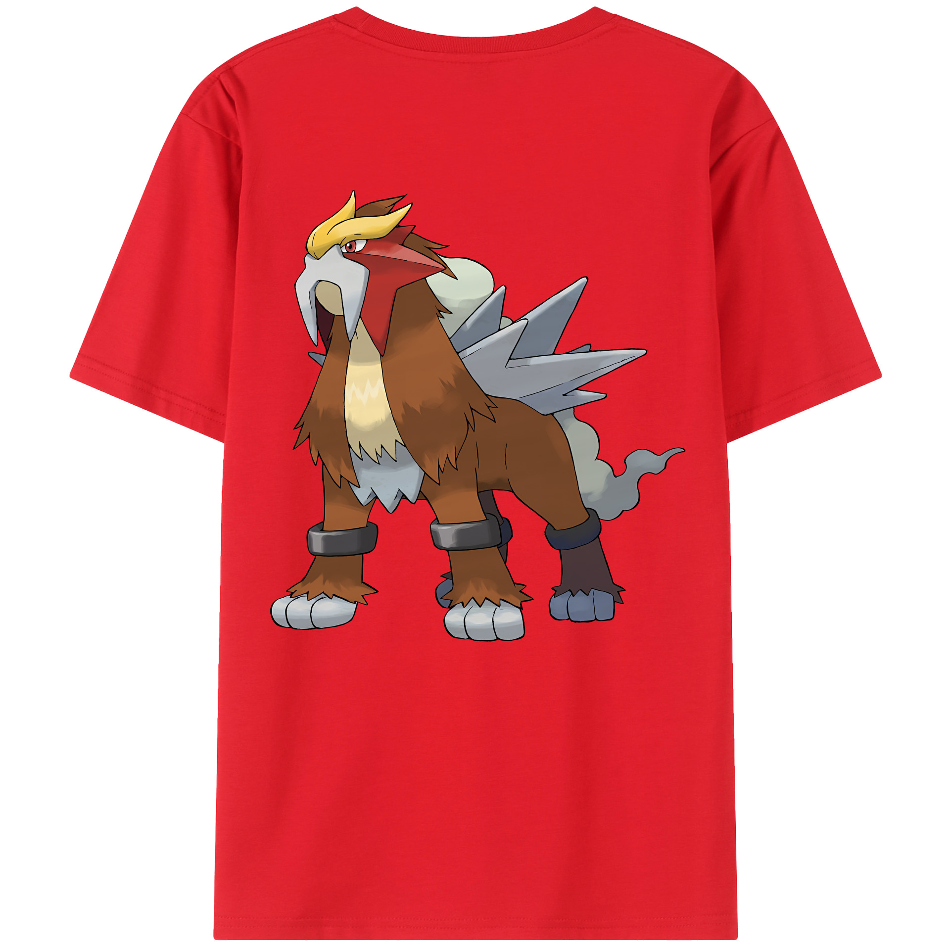 （画像用） ポケットモンスター Pokémon 綿100％ メンズ半袖Tシャツ（バックプリント） 通気性