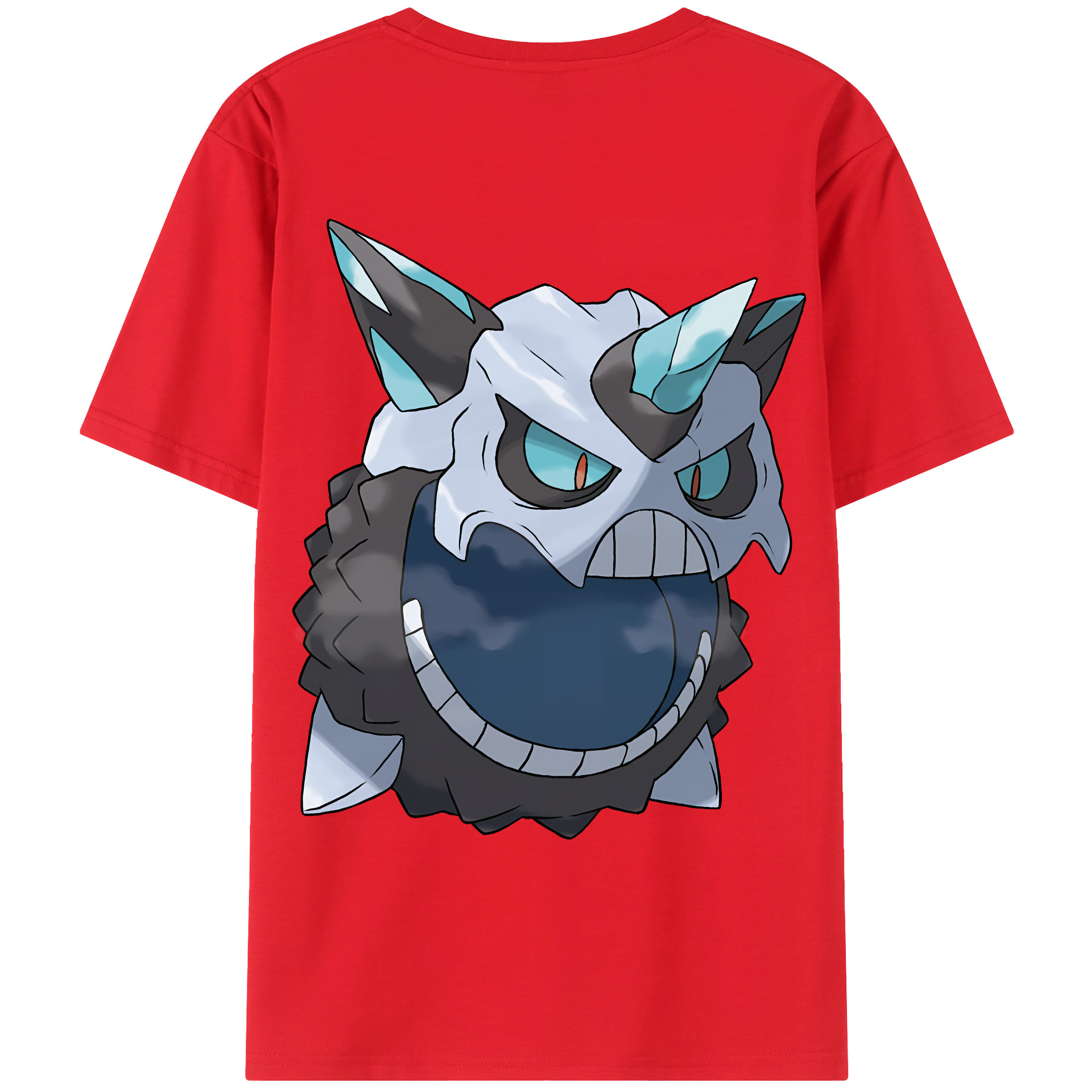 （画像用） ポケットモンスター Pokémon 綿100％ メンズ半袖Tシャツ（バックプリント） 通気性
