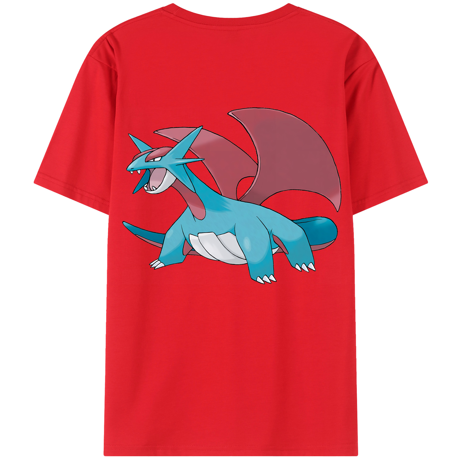 （画像用） ポケットモンスター Pokémon 綿100％ メンズ半袖Tシャツ（バックプリント） 通気性
