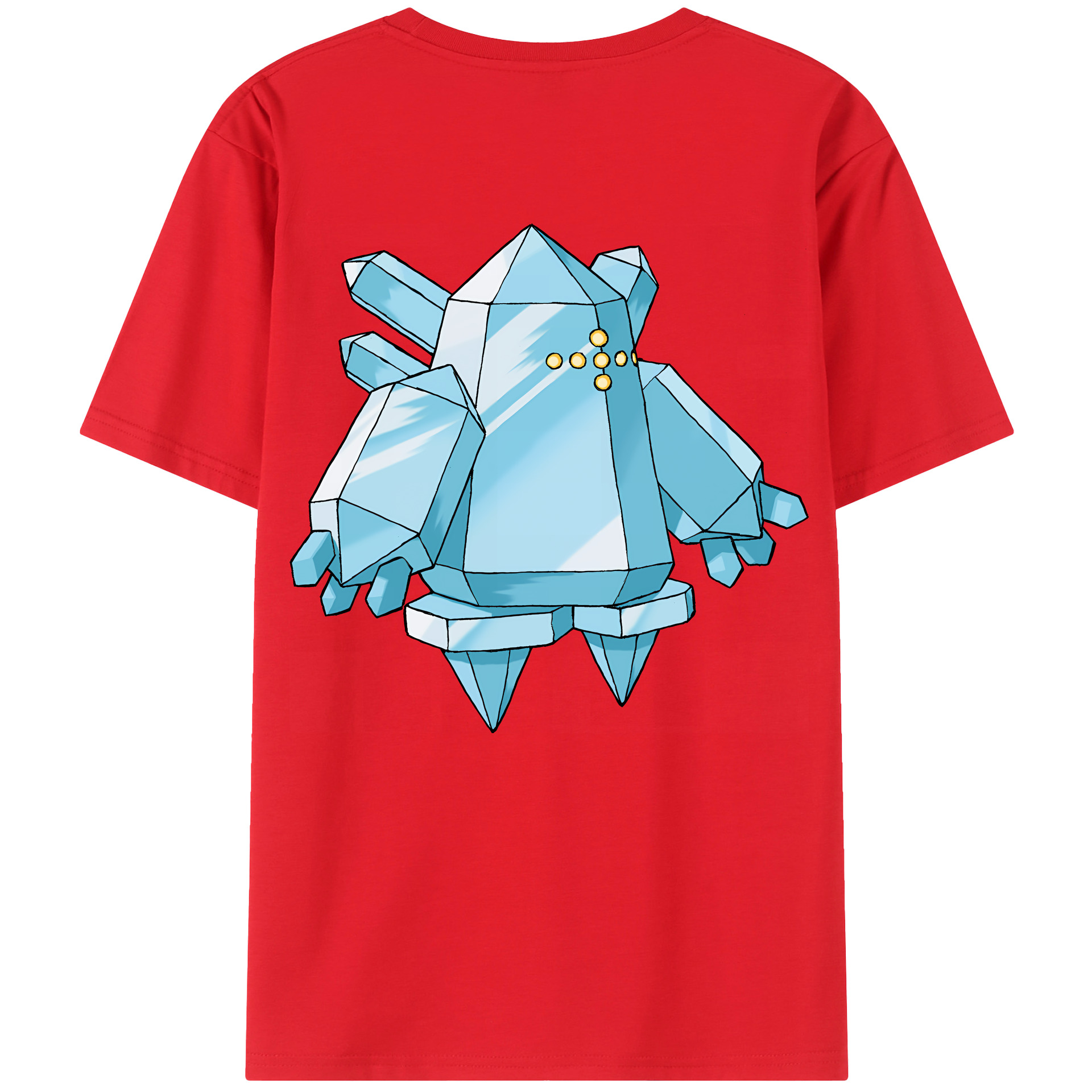 （画像用） ポケットモンスター Pokémon 綿100％ メンズ半袖Tシャツ（バックプリント） 通気性