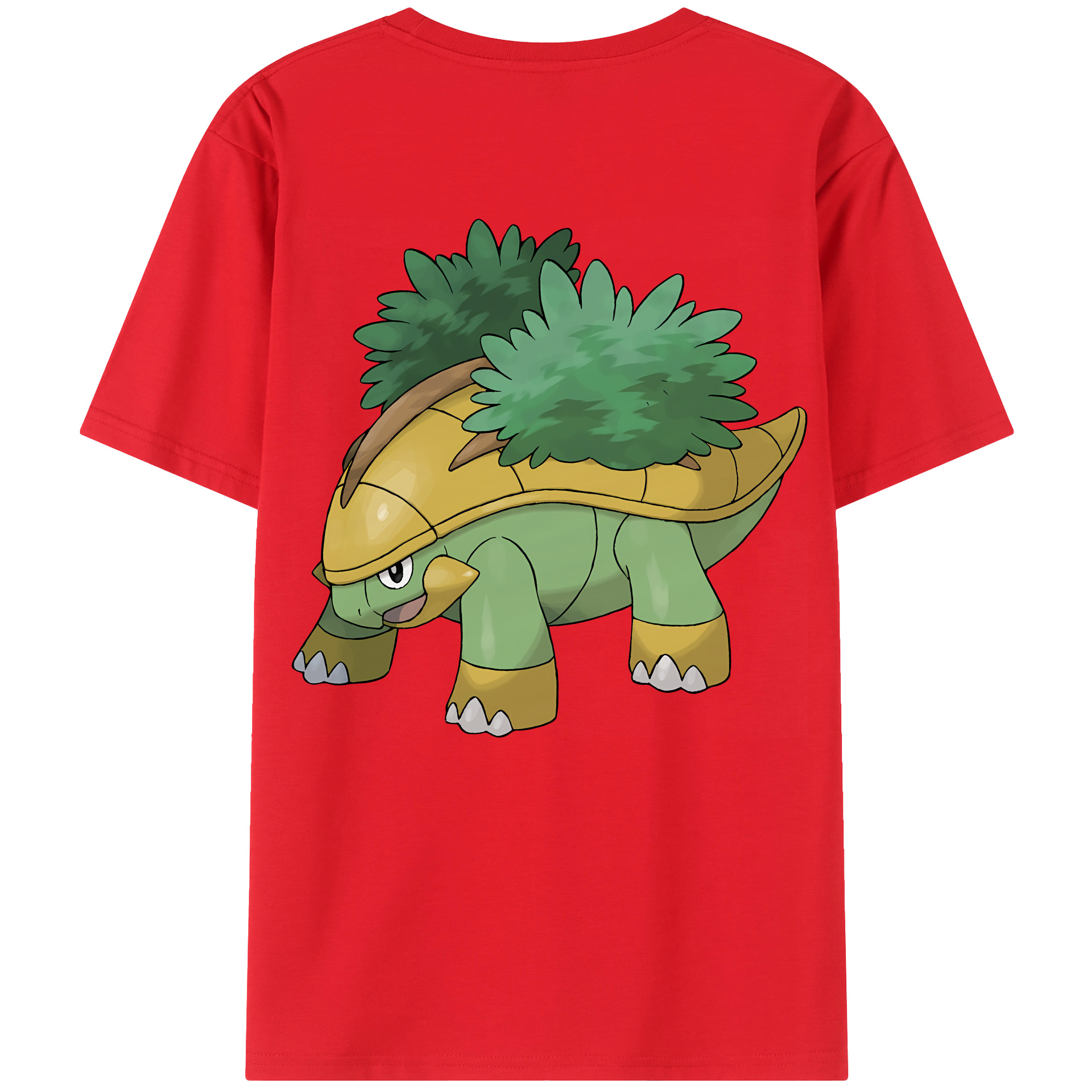 （画像用） ポケットモンスター Pokémon 綿100％ メンズ半袖Tシャツ（バックプリント） 通気性