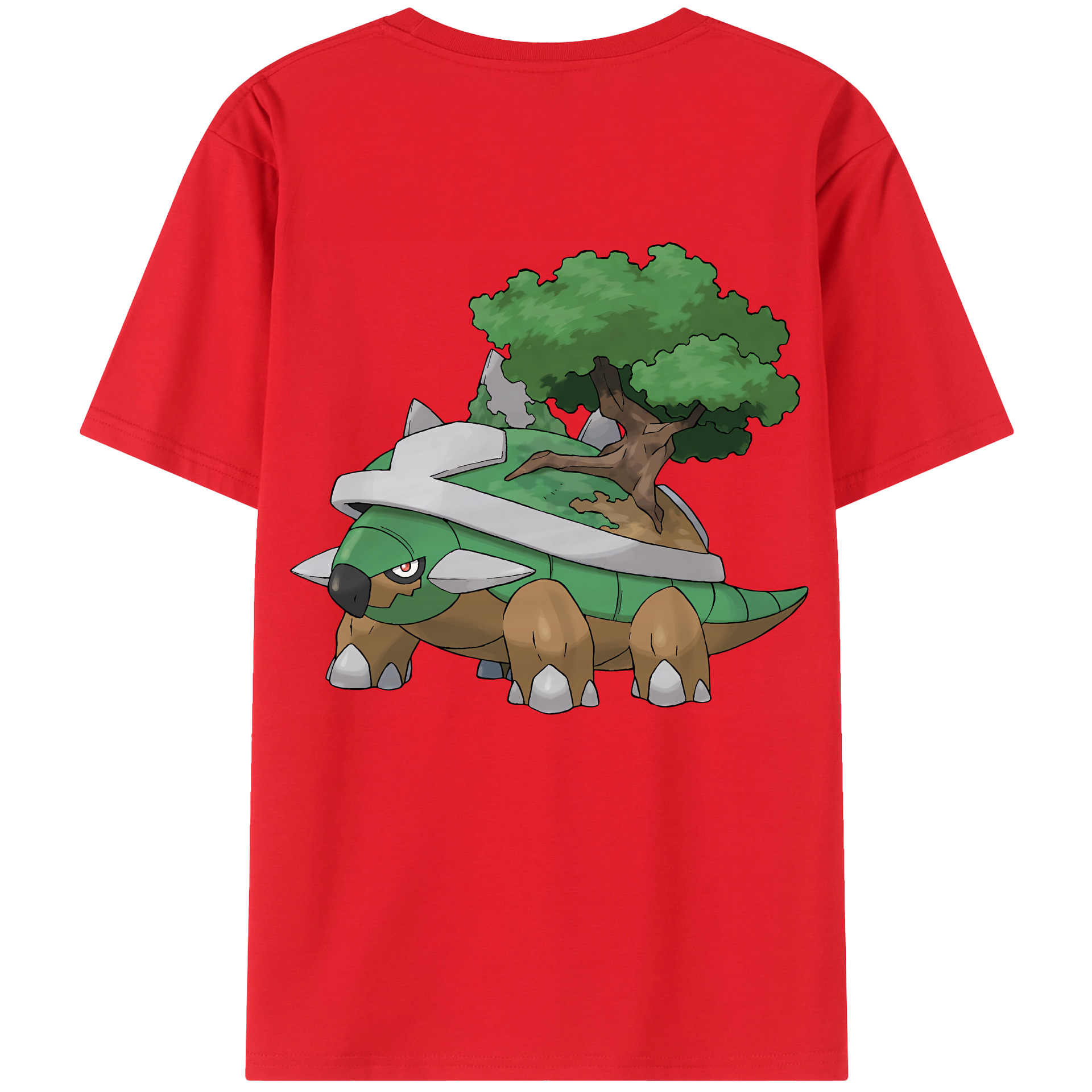 （画像用） ポケットモンスター Pokémon 綿100％ メンズ半袖Tシャツ（バックプリント） 通気性