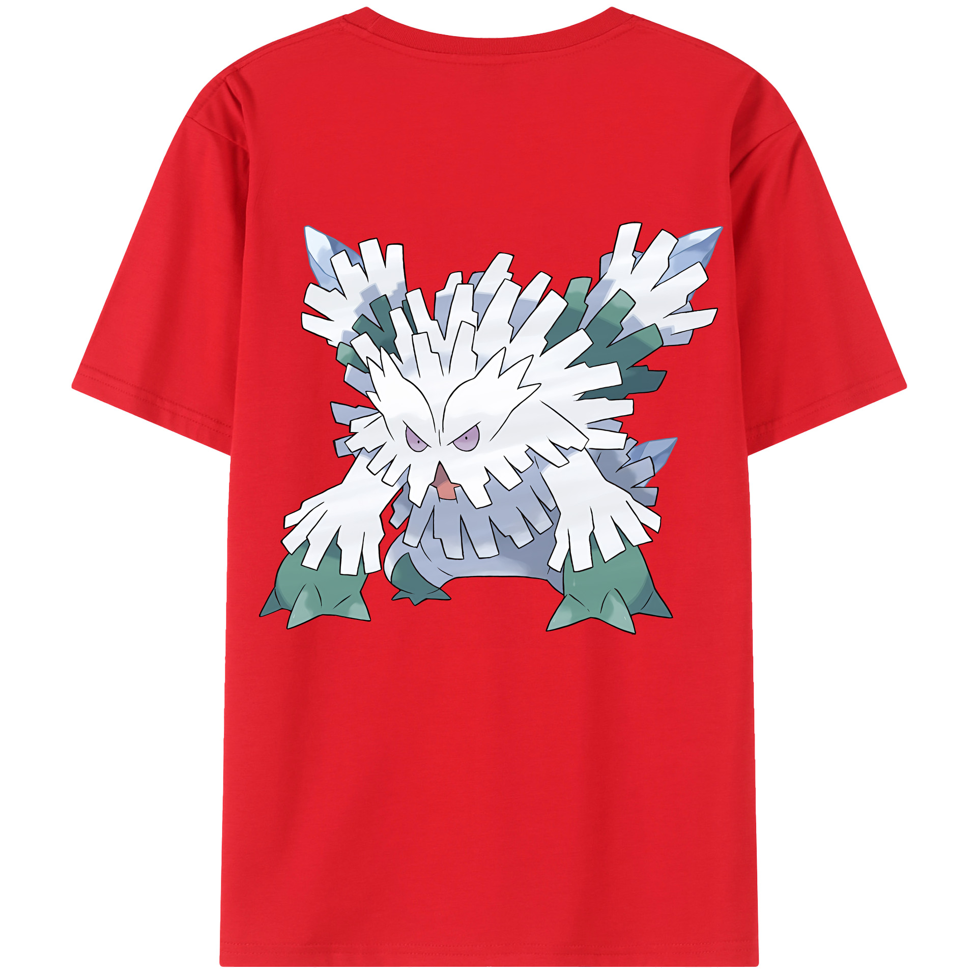 （画像用） ポケットモンスター Pokémon 綿100％ メンズ半袖Tシャツ（バックプリント） 通気性