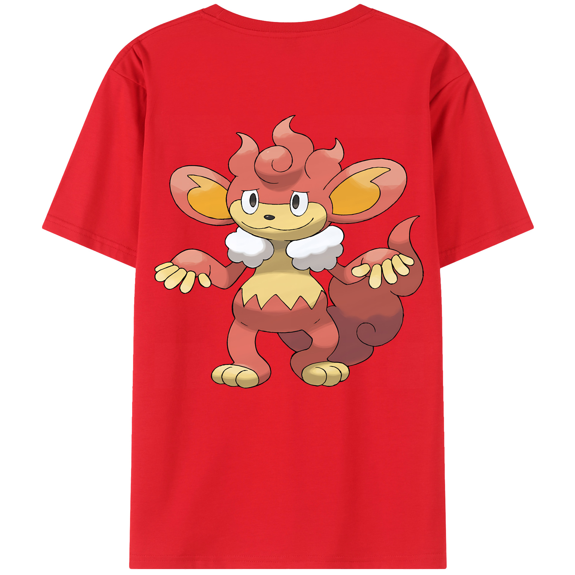 （画像用） ポケットモンスター Pokémon 綿100％ メンズ半袖Tシャツ（バックプリント） 通気性