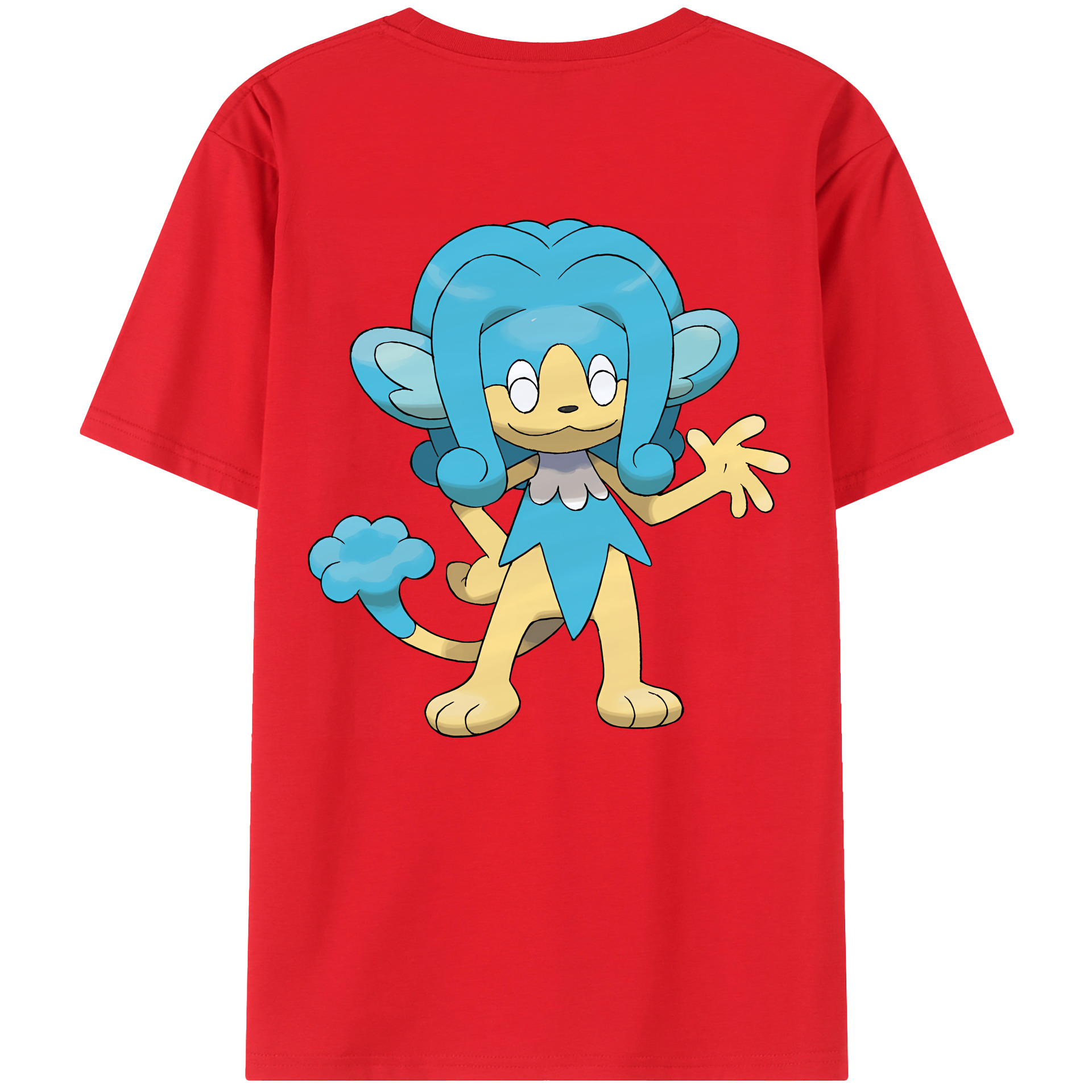 （画像用） ポケットモンスター Pokémon 綿100％ メンズ半袖Tシャツ（バックプリント） 通気性