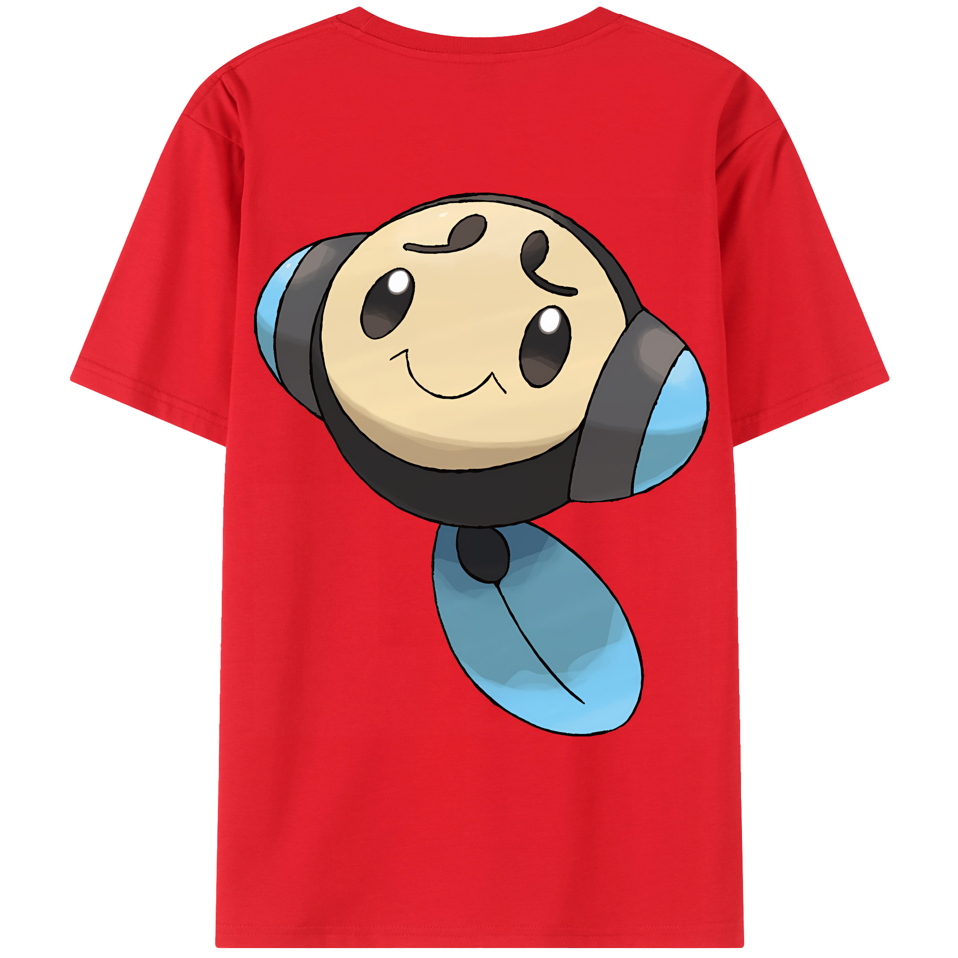 （画像用） ポケットモンスター Pokémon 綿100％ メンズ半袖Tシャツ（バックプリント） 通気性