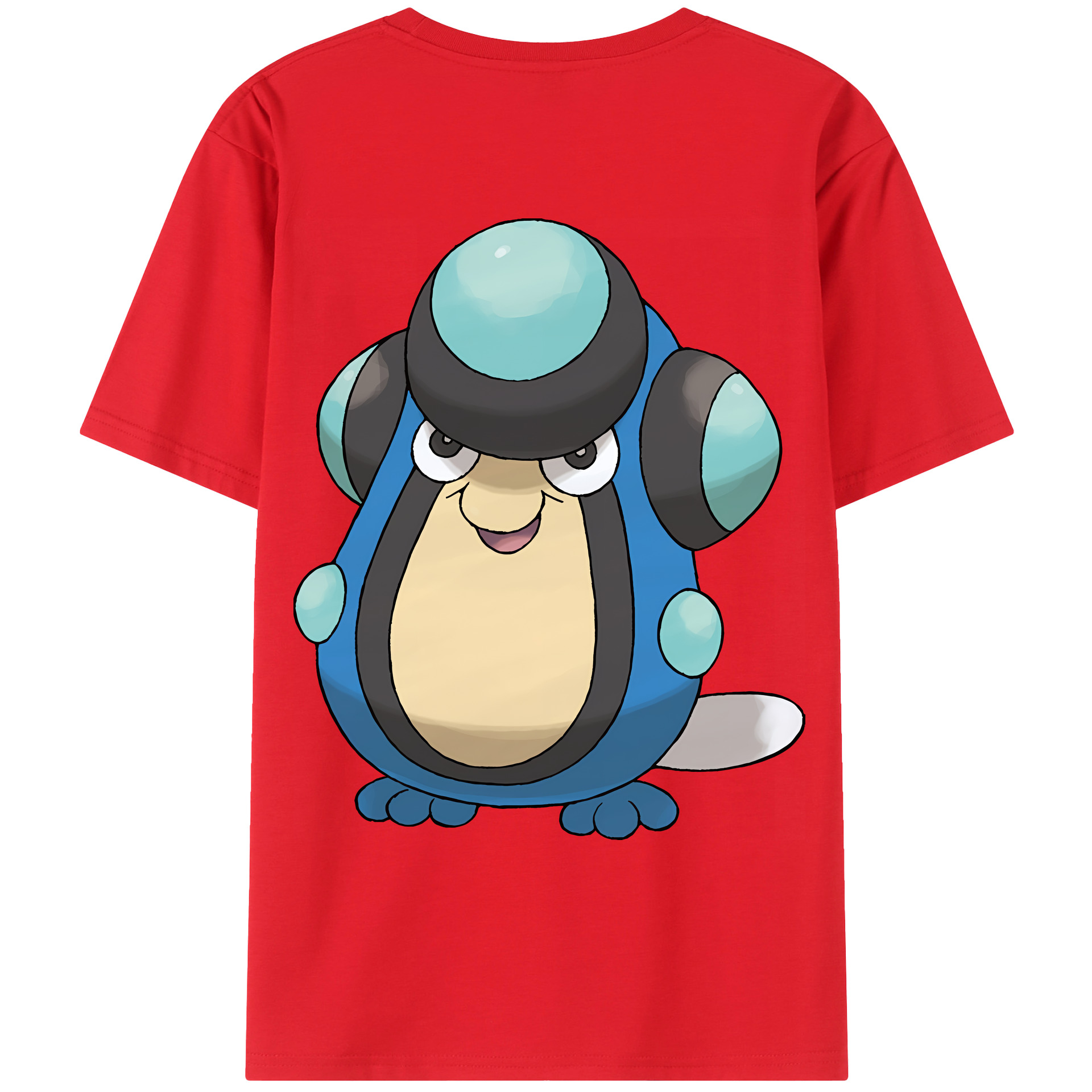 （画像用） ポケットモンスター Pokémon 綿100％ メンズ半袖Tシャツ（バックプリント） 通気性