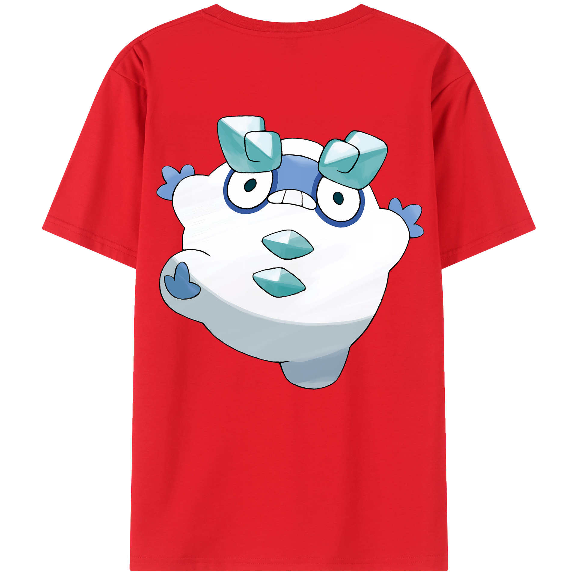（画像用） ポケットモンスター Pokémon 綿100％ メンズ半袖Tシャツ（バックプリント） 通気性