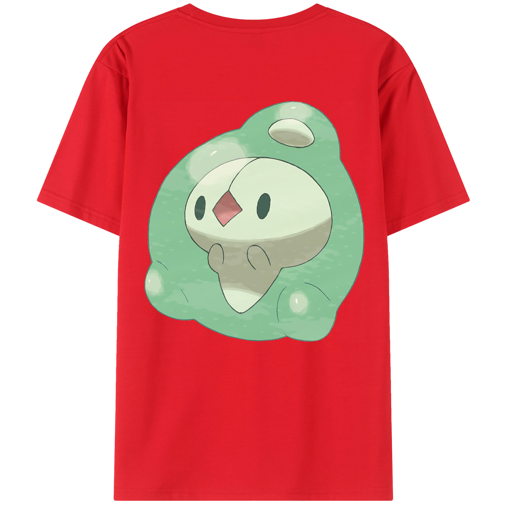 （画像用） ポケットモンスター Pokémon 綿100％ メンズ半袖Tシャツ（バックプリント） 通気性