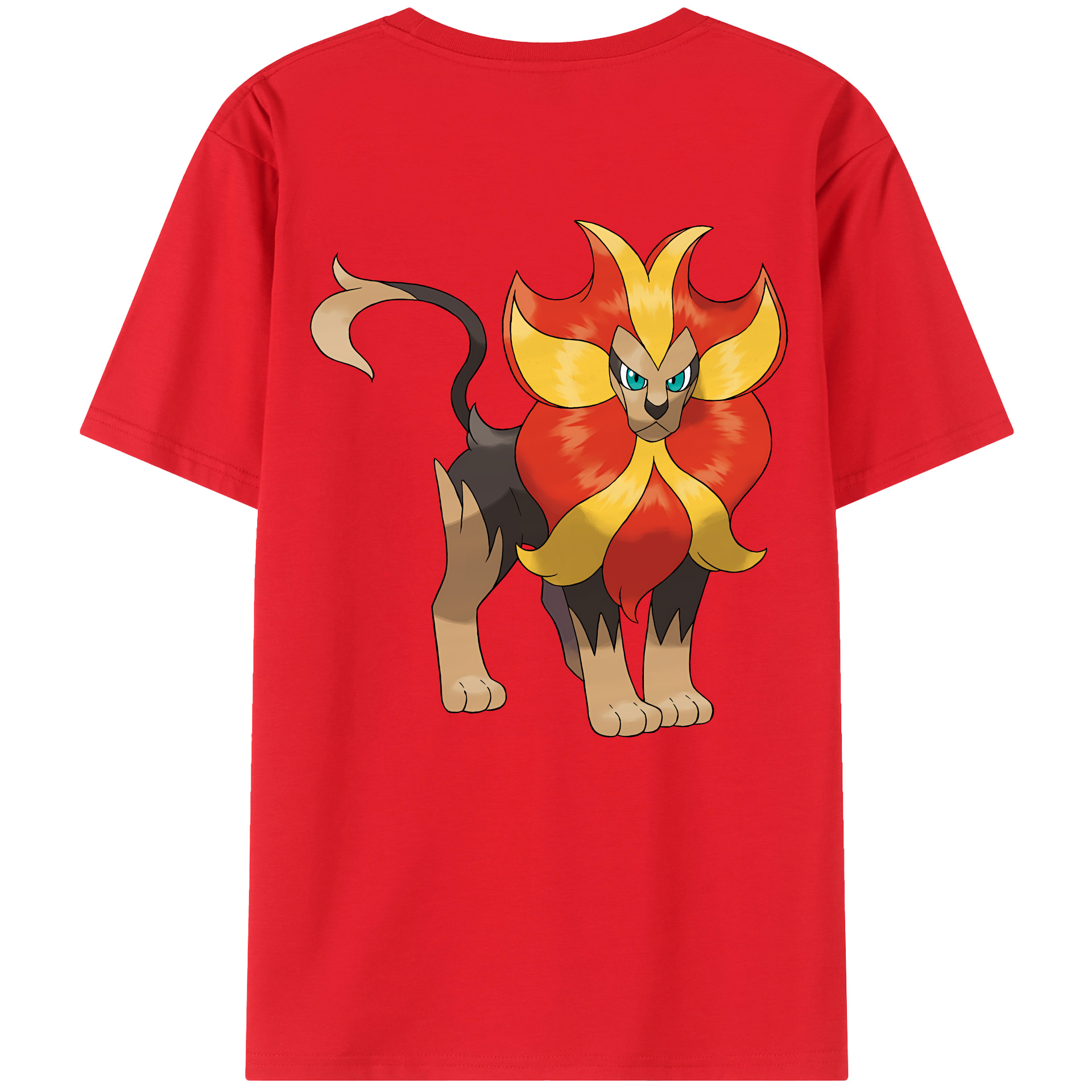 （画像用） ポケットモンスター Pokémon 綿100％ メンズ半袖Tシャツ（バックプリント） 通気性