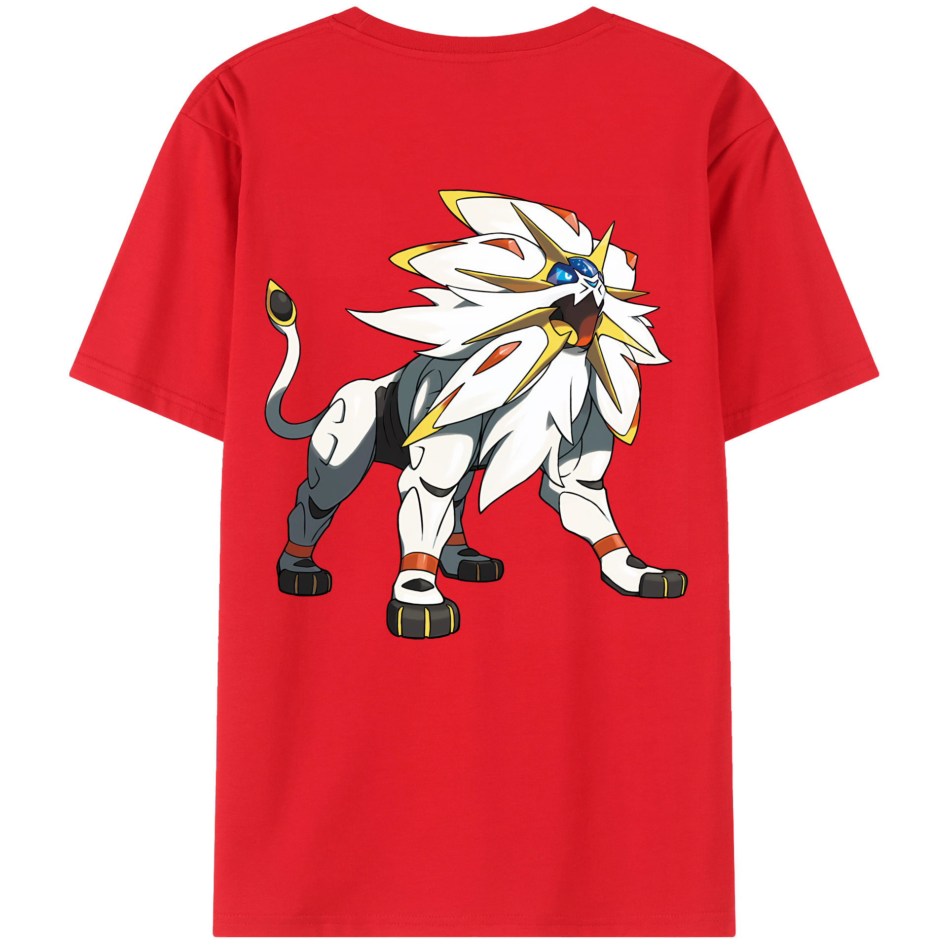 （画像用） ポケットモンスター Pokémon 綿100％ メンズ半袖Tシャツ（バックプリント） 通気性